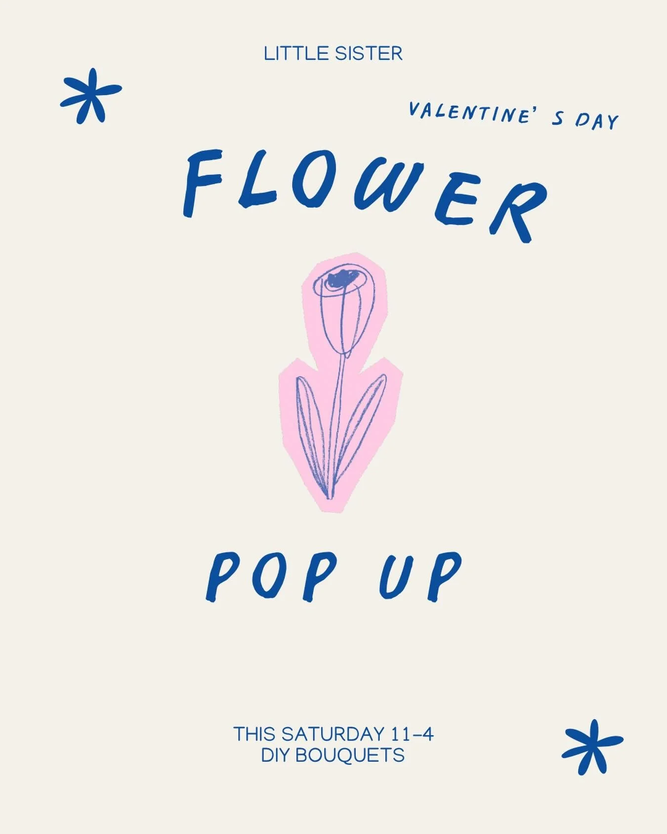 DIY Bouquets + Valentine&rsquo;s Weekend = YES PLEASE 💐

This Saturday | 11&ndash;4

Bring your Valentine or Galentine and come pick your blooms at Little Sister 💘