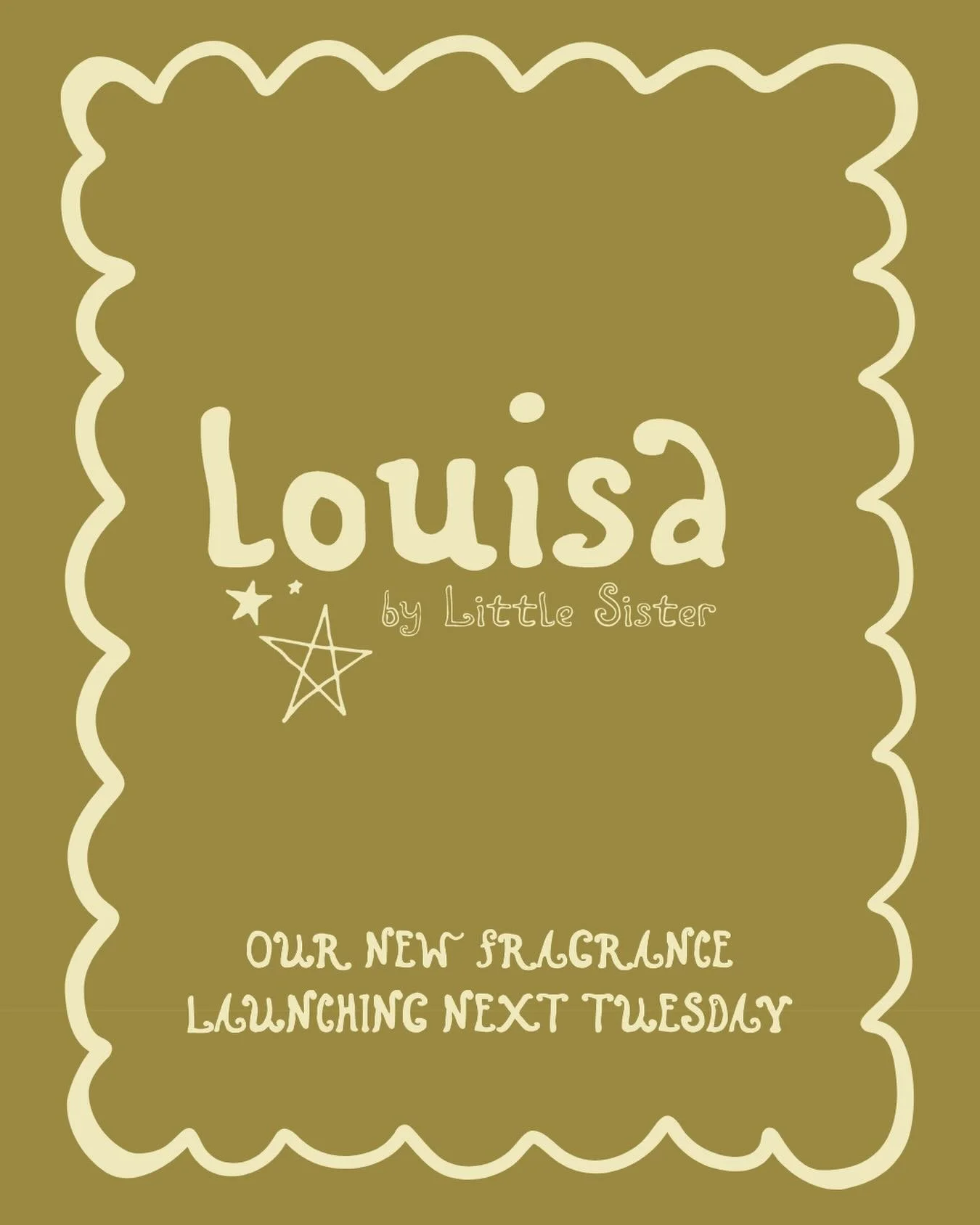 Her name is Louisa.
She&rsquo;s sweet&hellip;
a little bossy&hellip;
and not the easiest to figure out.

But once you meet her, you won&rsquo;t forget her.

Louisa launches next Tuesday at Little Sister.
Come smell for yourself. ✨
