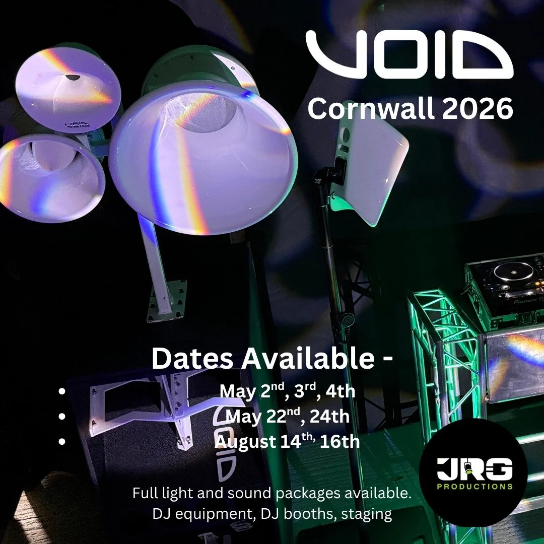 ✨ Something BIG is landing in Cornwall for 2026 ✨

Introducing Void Acoustics &mdash; the final word in immersive sound experiences.

📍 Cornwall 2026
📅 Dates available:
&bull; May 2nd, 3rd, 4th
&bull; May 22nd, 24th
&bull; August 14th, 16th

From s