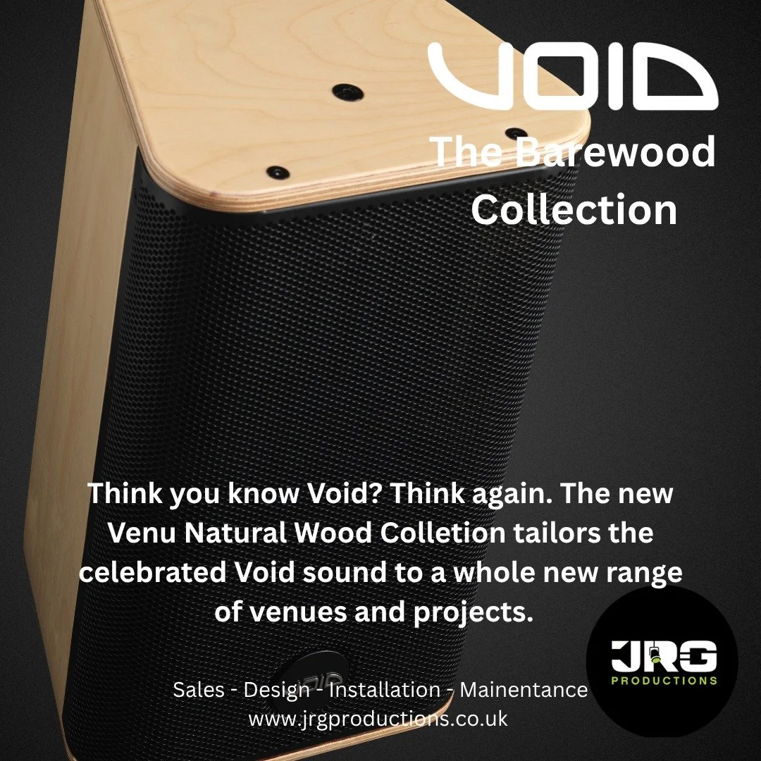 Meet sound that looks as good as it performs.

The new Barewood Collection blends natural wood aesthetics with the signature Void Acoustics audio experience&mdash;perfect for venues that demand both style and power.

Think you know Void Acoustics? Th