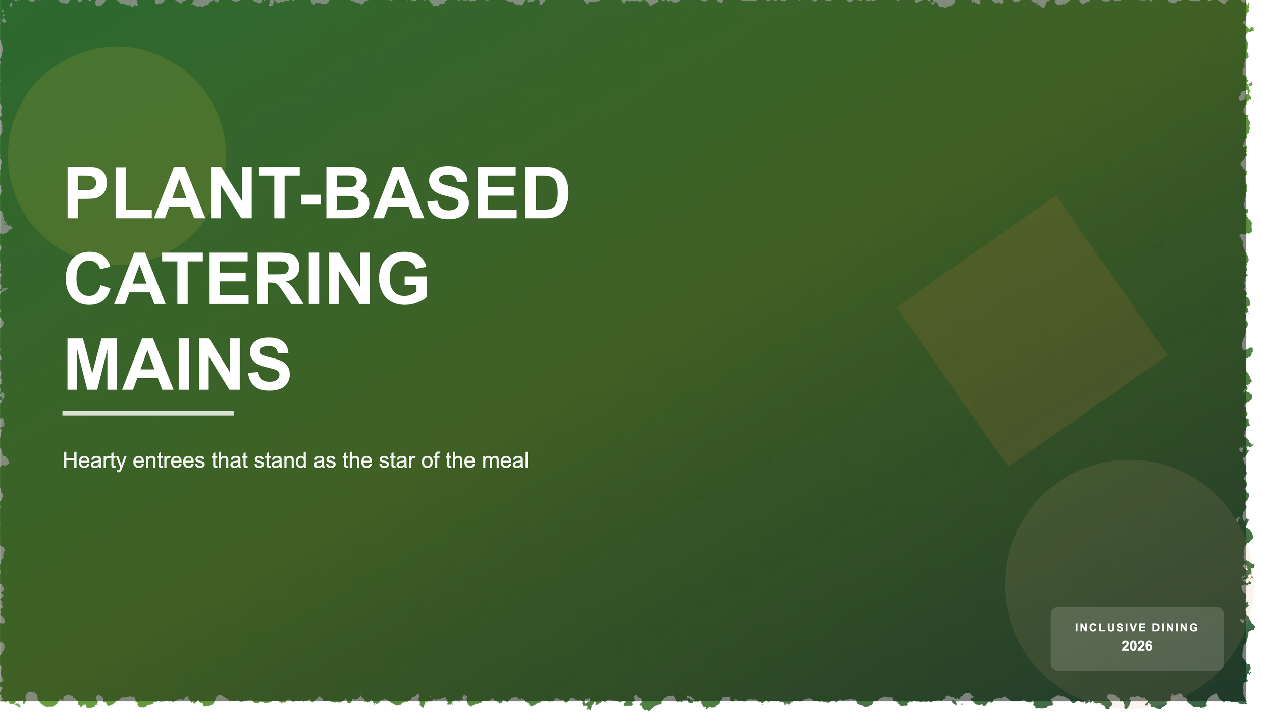 Plant-Based Catering Mains: Hearty Dishes Beyond Salads