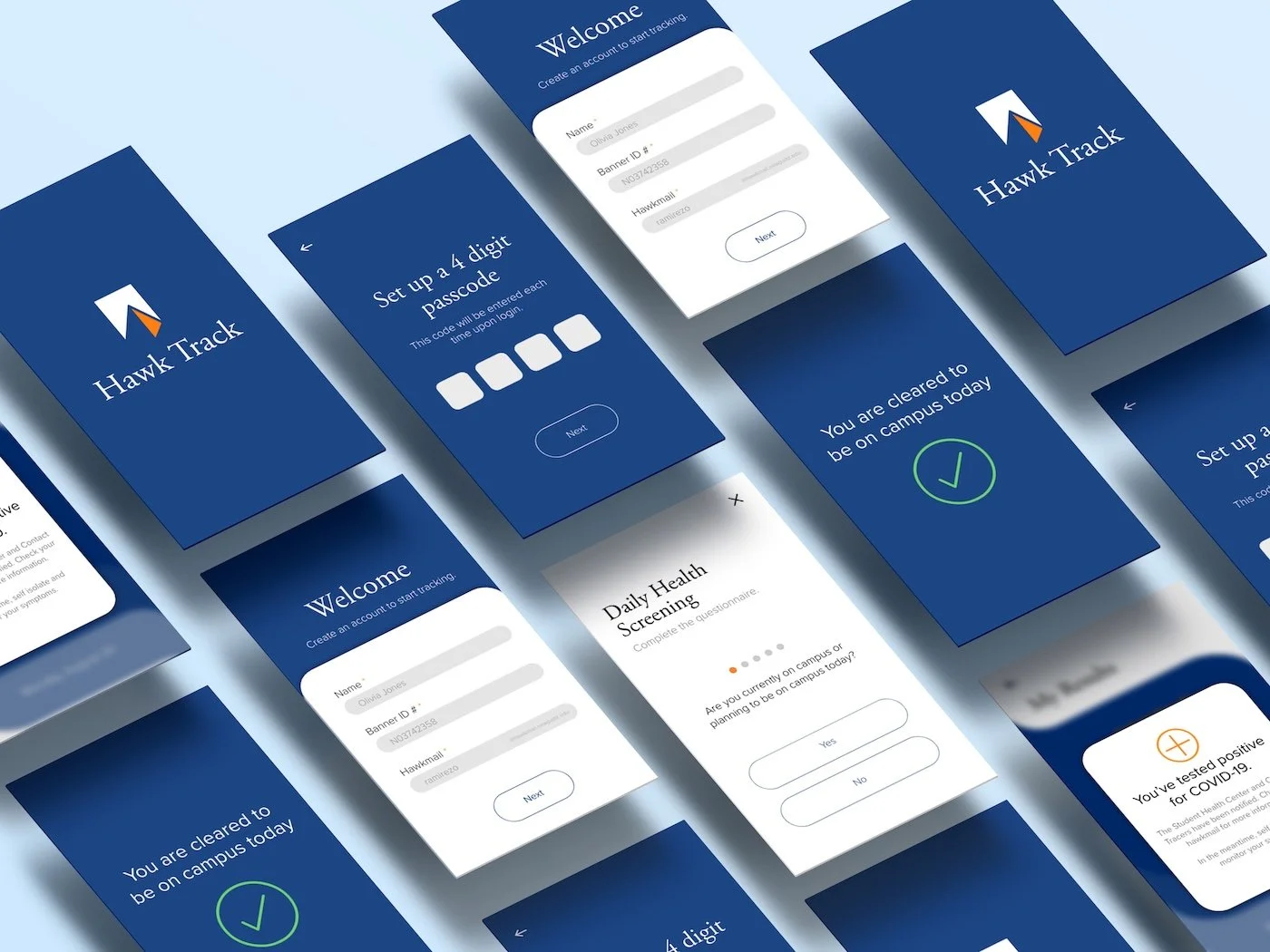 SUNY New Paltz Hawk Track - App UI