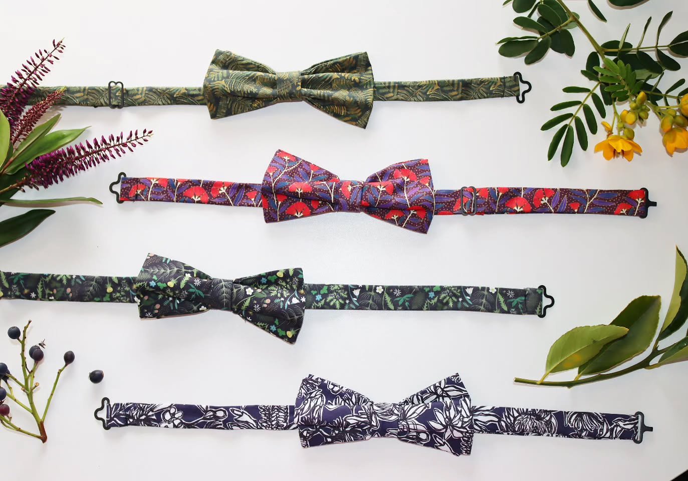 Which bow tie is your favourite?
Fern, Flora, Forest (just realised most of them start with an "F" 😅) or Pohutukawa?

Restocked on the website and ready to go - perfect for gifting or events. And if you are after bigger quantities, just fl