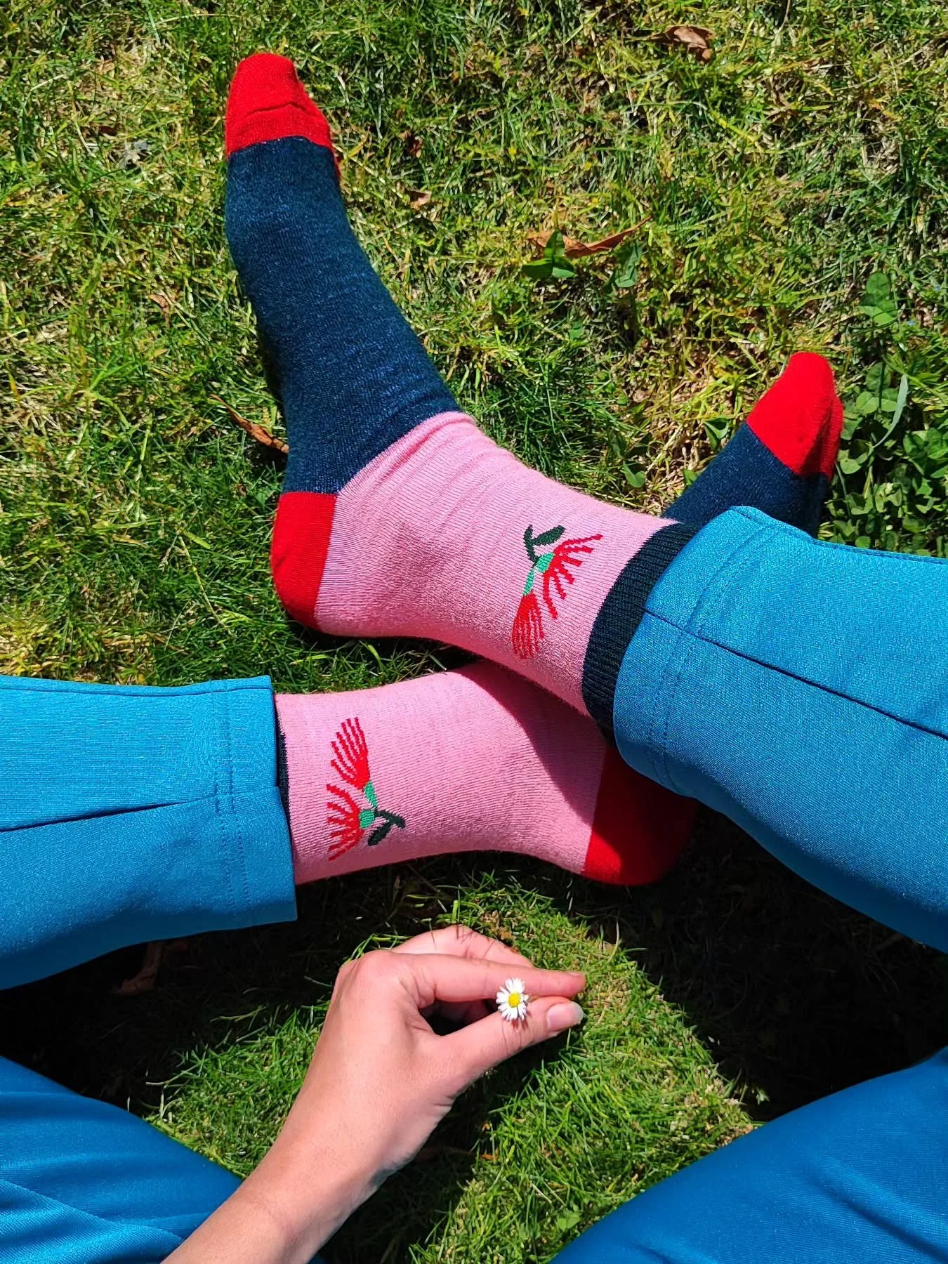 Favourite socks these days 🌸 #pohutukawa