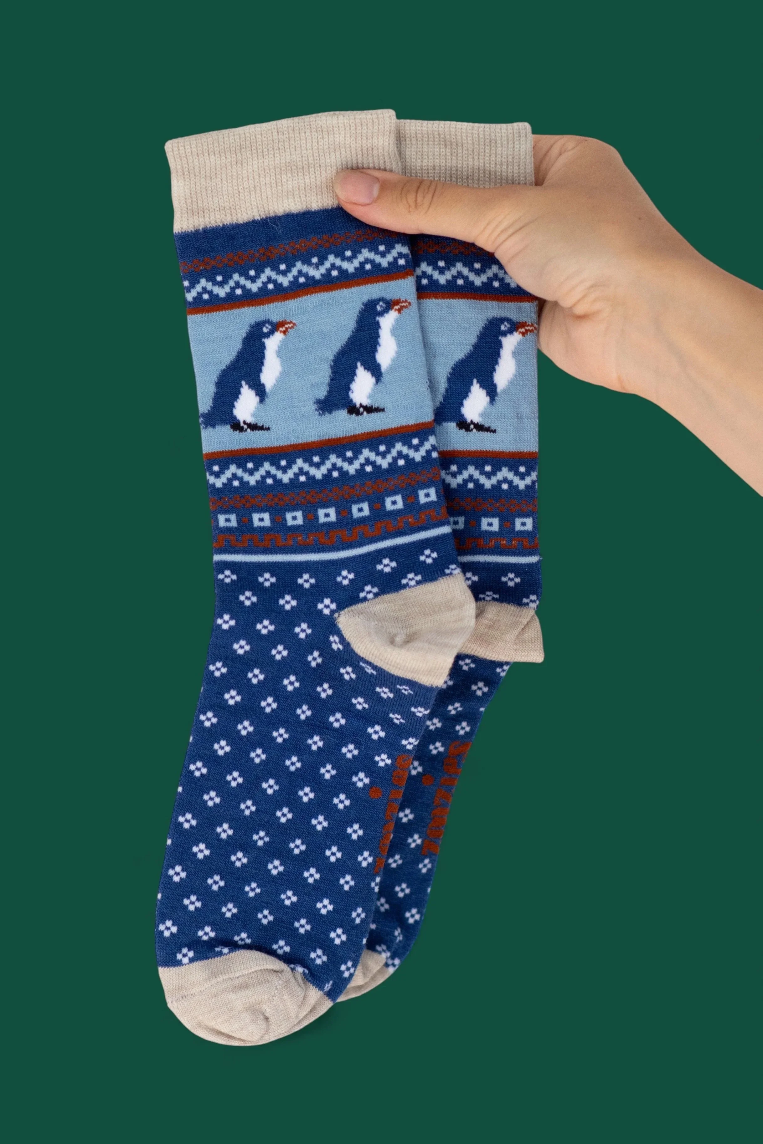 Adult+Merino+Socks_NZ+merino+wool+socks_Blue+Little+Penguin+Fair+Isle+Design_made+in+NZ_Zoozies_1.jpg