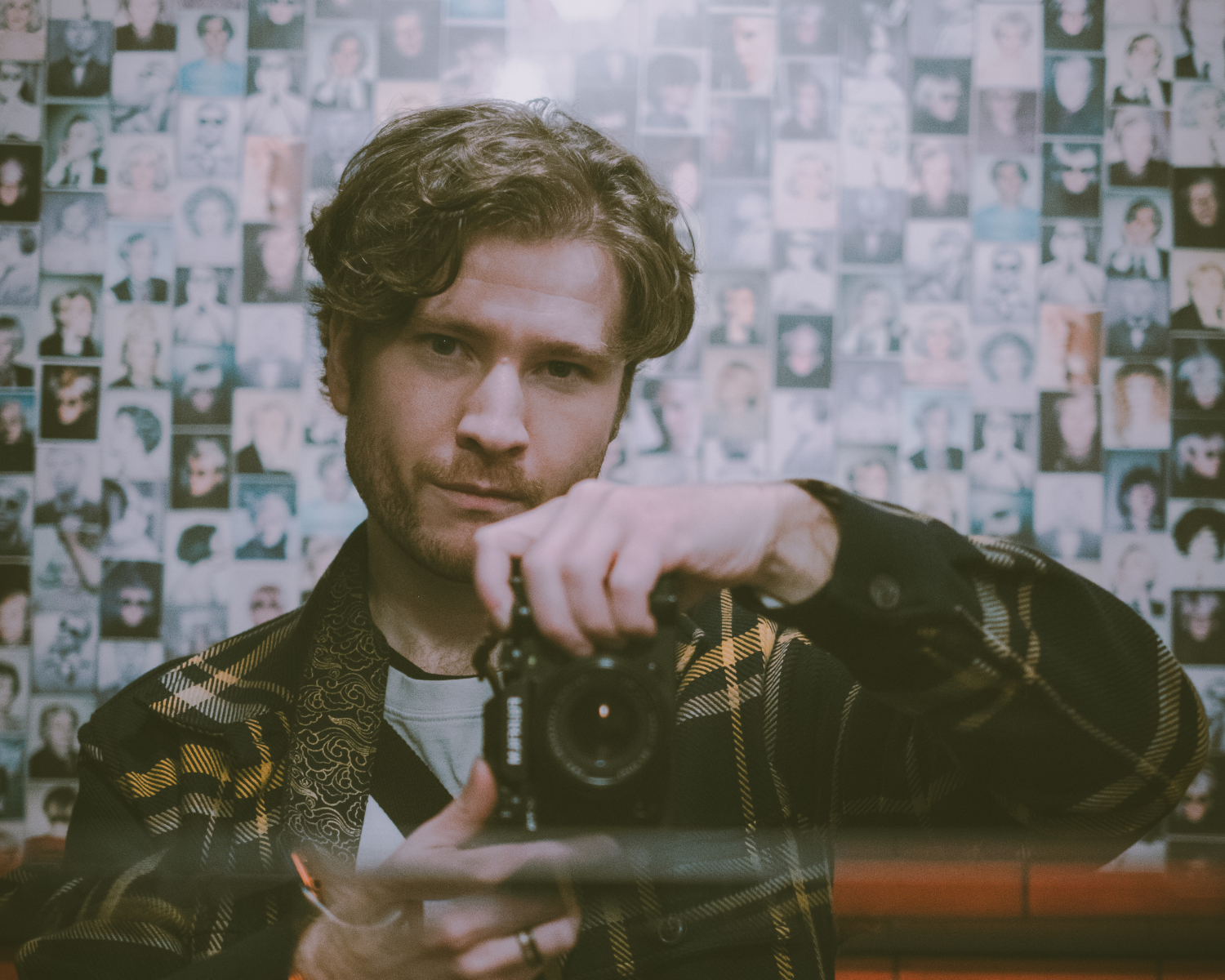 Stuart Singleton from Nashville, TN. Partner at Cake Records. Holding a Fujifilm XT5 Camera