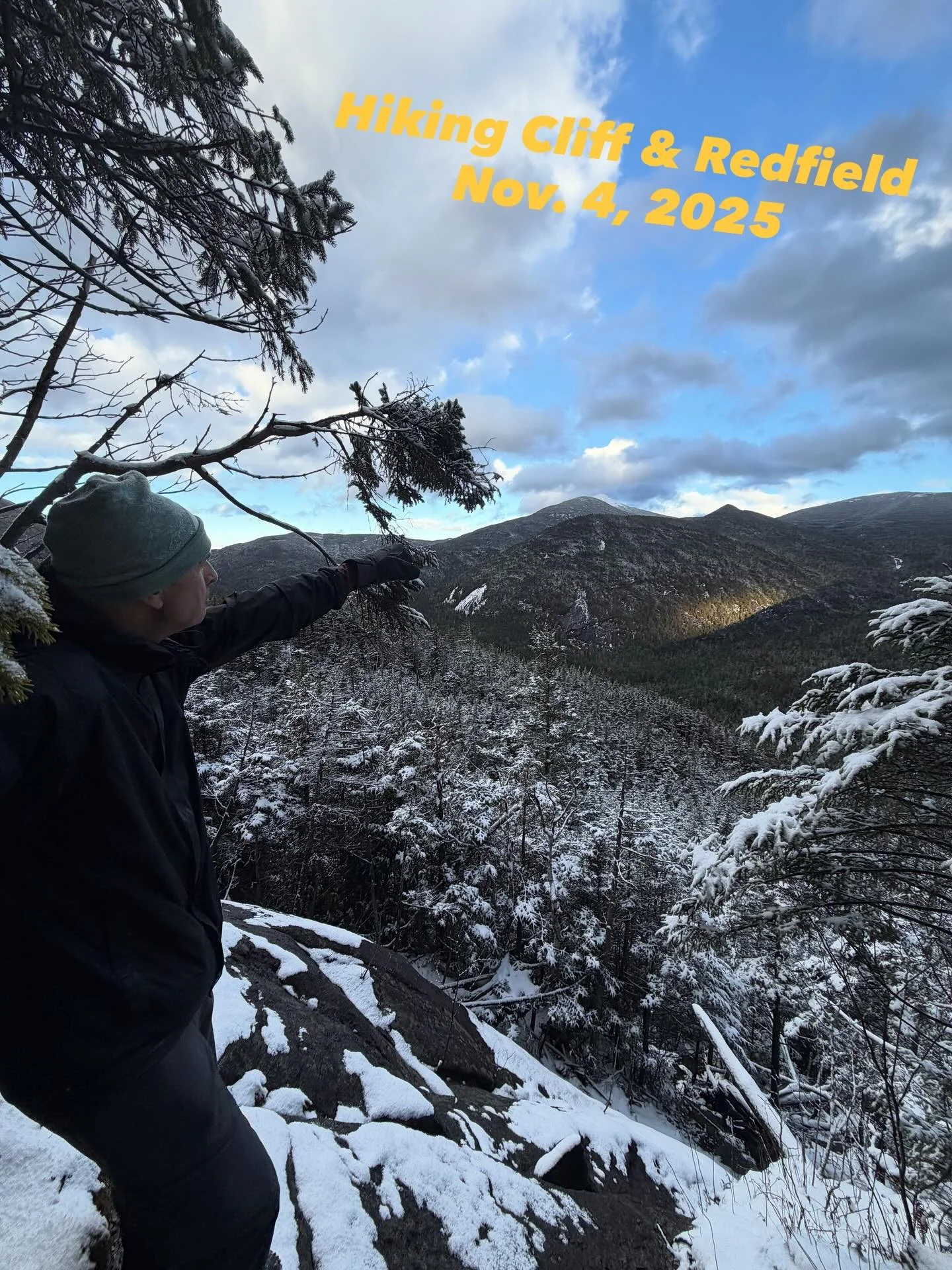 Cliff &amp; Redfield packed a punch for Tom&rsquo;s 43rd and 44th high peaks. More snow AND more water made conditions quite challenging in both the low and high elevations. Getting to the Uphill Lean-to from the Loj via Lake Arnold and the floating 