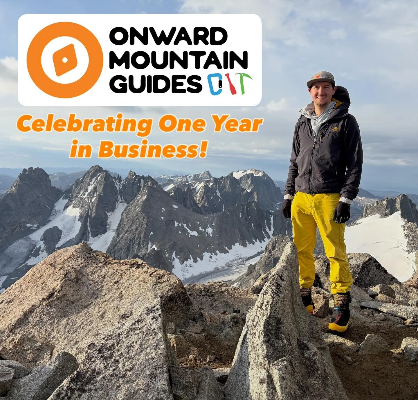 Today marks one year since my first client took a chance on Onward Mountain Guides as a brand-new guide service and we climbed two mountains together. Since then, we&rsquo;ve hiked 40 peaks together, and I couldn&rsquo;t be more grateful to him or th