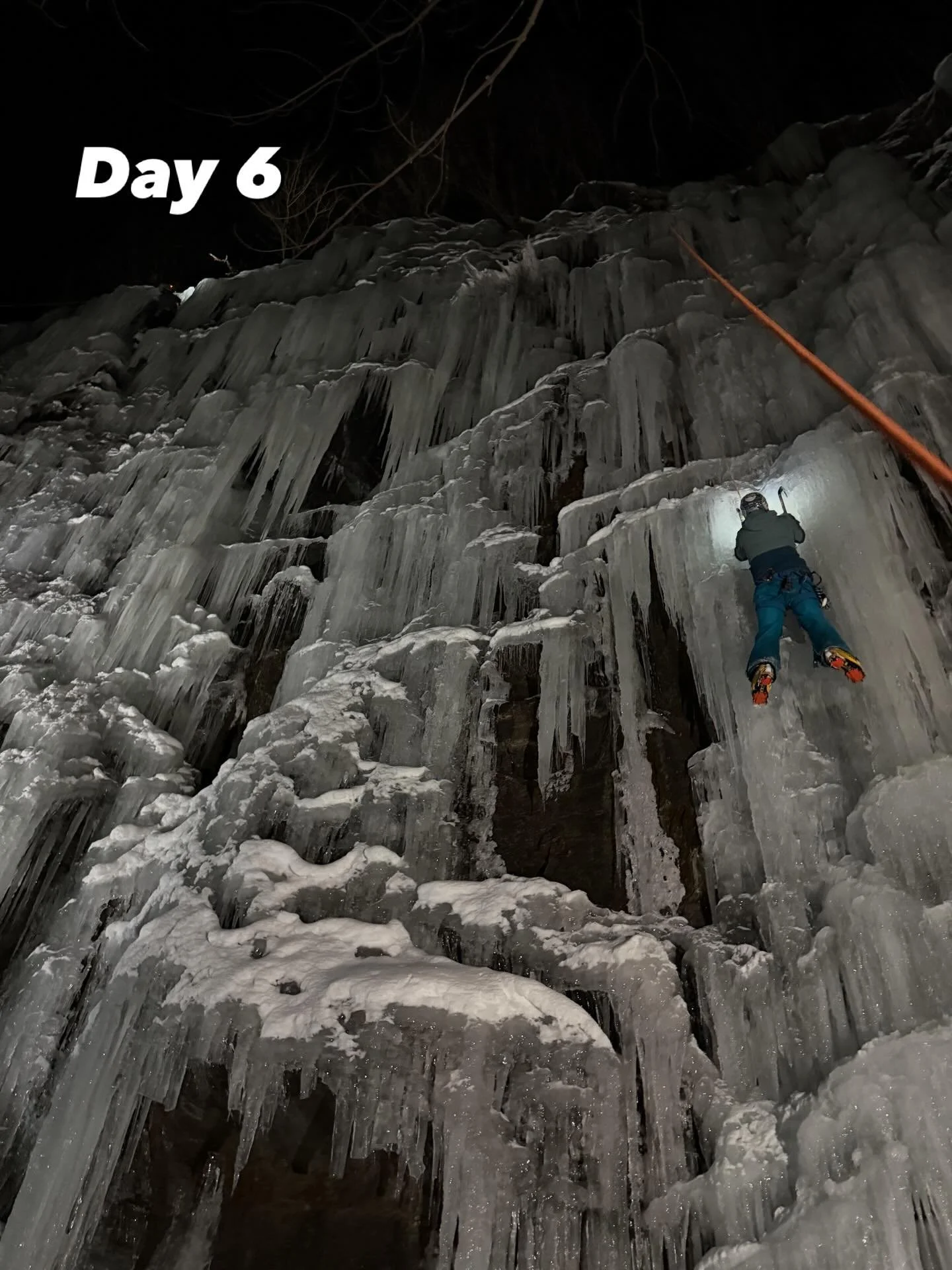 Weather turned out to be perfect for @adkclimb.club! A nice, temperate evening after all the frigid days we&rsquo;ve had (and will have again tomorrow!). Fun times working the steep routes at Pitchoff Quarry with friends!