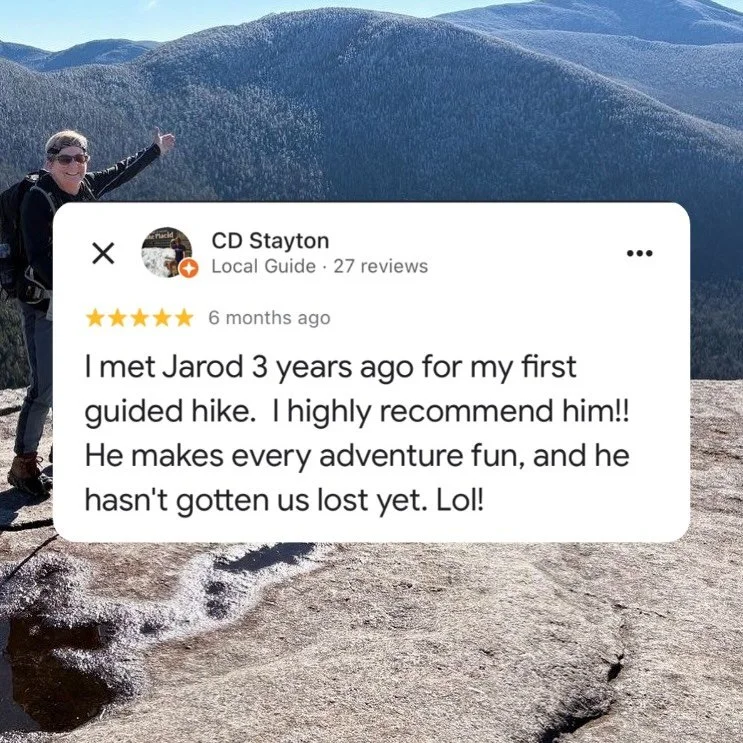 Lots of preparation and hiking the high peaks in every season helps keep my internal compass honed for the trails no matter the conditions. They&rsquo;re sometimes tricky, but I work hard to keep us pointed in the right direction. 🙂