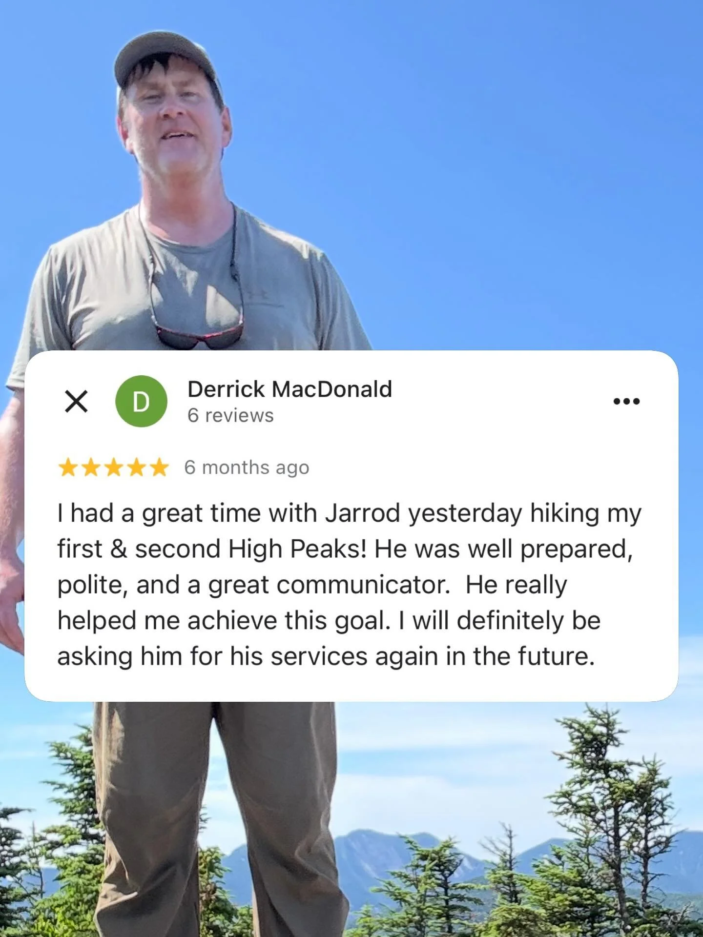 Summer High Peak hiking will be in full swing before you know it! Get your day booked with the highest-rated guide service in the ADK before we fill up! ⭐️⭐️⭐️⭐️⭐️