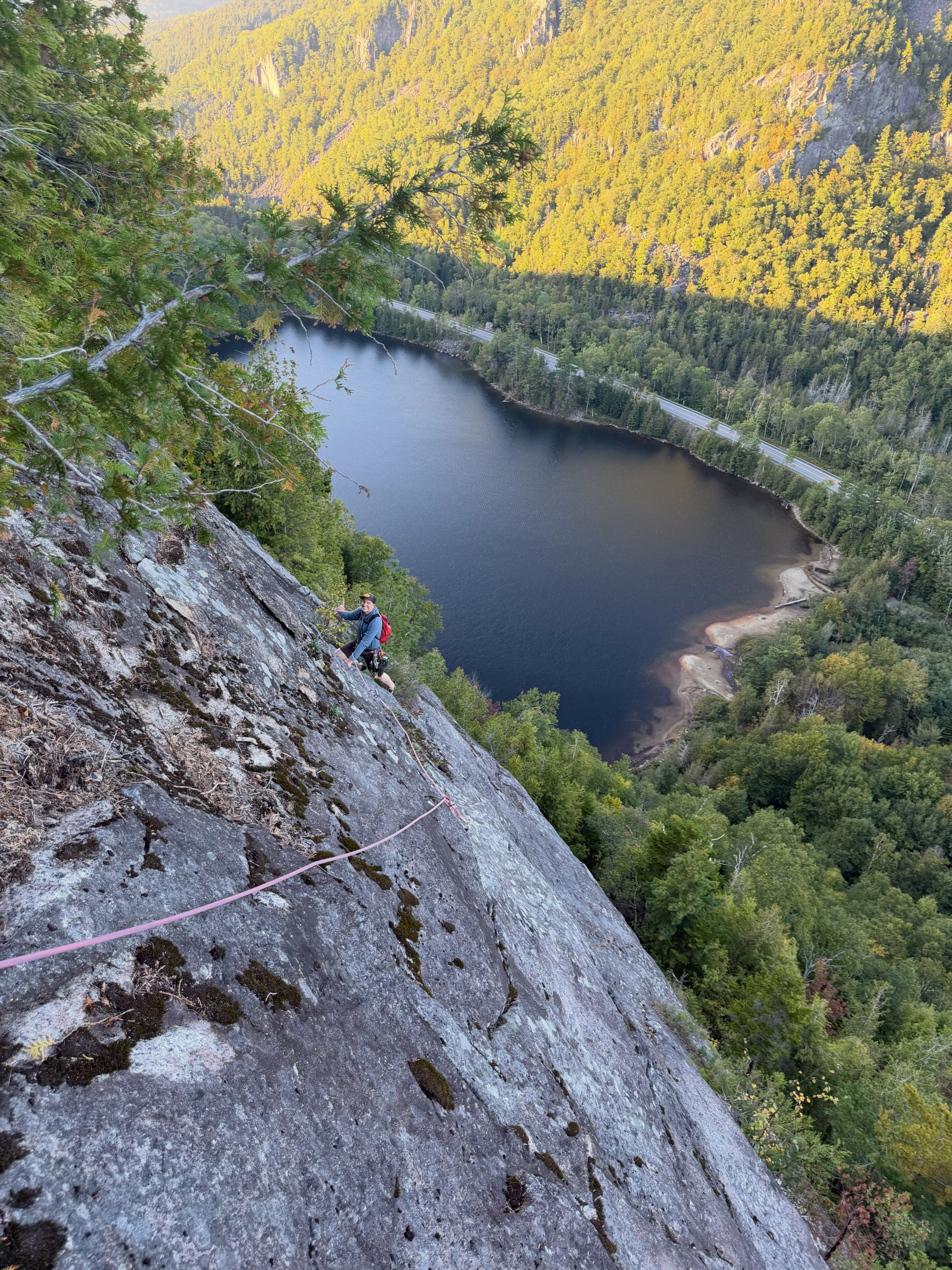 Little Friday evening mission climbing Brightly Colored Males into Beam Me Up on Tanager Face. An adventurous link-up with one-of-a-kind positioning above Chapel Pond! Thanks for being game for an after-work multipitch, Shane!