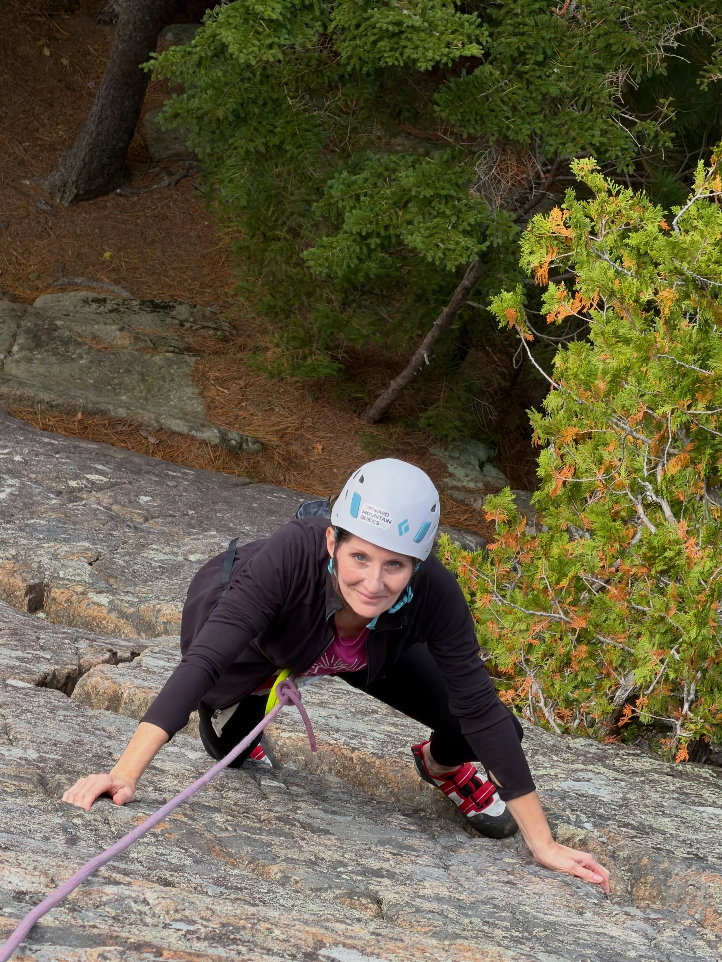 We had a blast with Tara and Jason as they ventured into the realm of outdoor rock climbing today! From tying in, lead and top rope belaying, and rappelling, they both added a ton of new skills to their climbing toolbox &mdash; plus all the actual cl