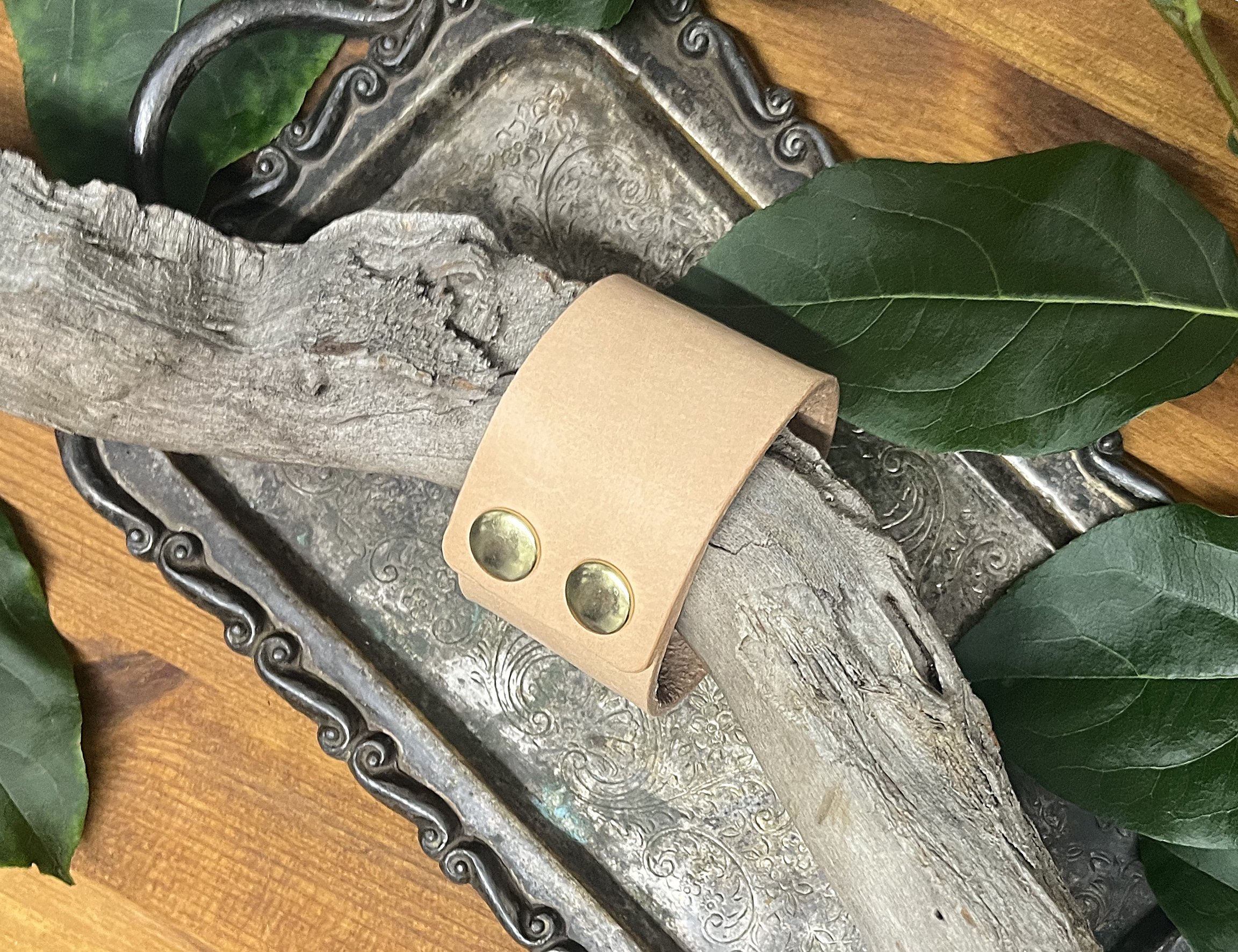 Leather Cuff - Natural