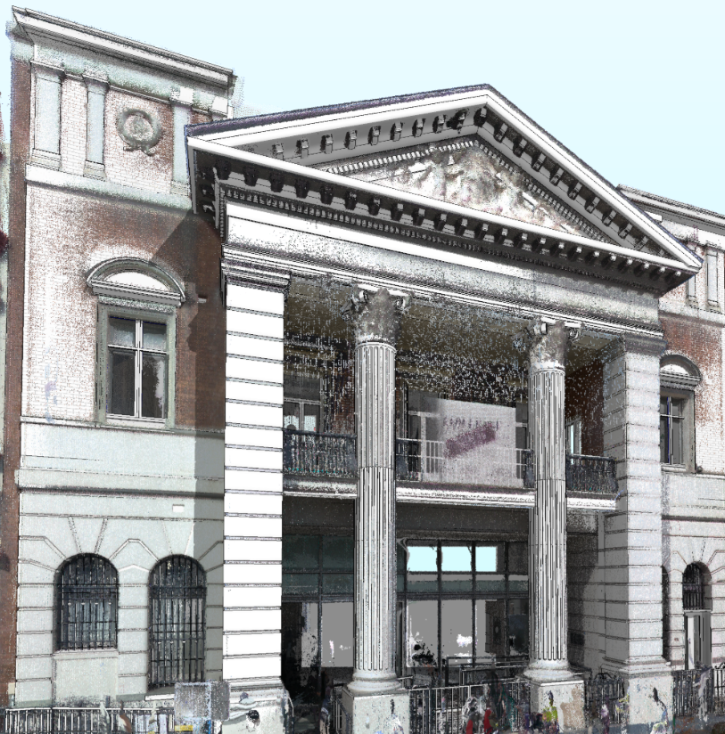 3D Laser Scan Point Cloud of Historic Building Facade