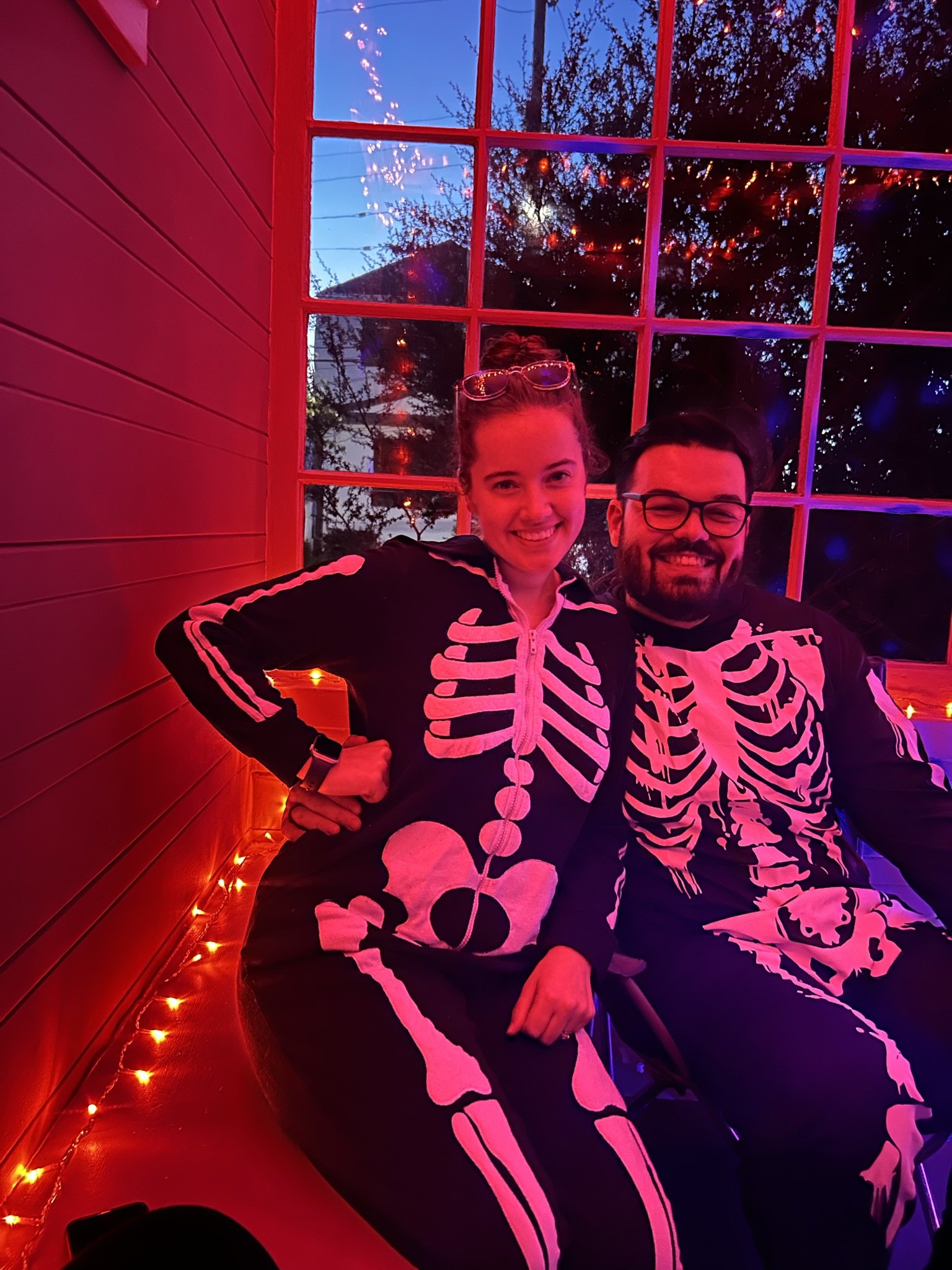 Halloween 2023, sitting on Thomas and Natalie's porch handing out candy to the local kids. 

Submitted by Madeline Belknap