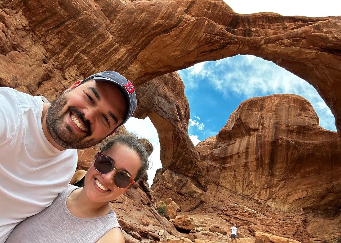 Jon and Madeline at Arches National Park. Jon painted the Delicate Arch as a youth artist, and literally ran with excitement to go see it. August 2023.

Submitted by Madeline Belknap