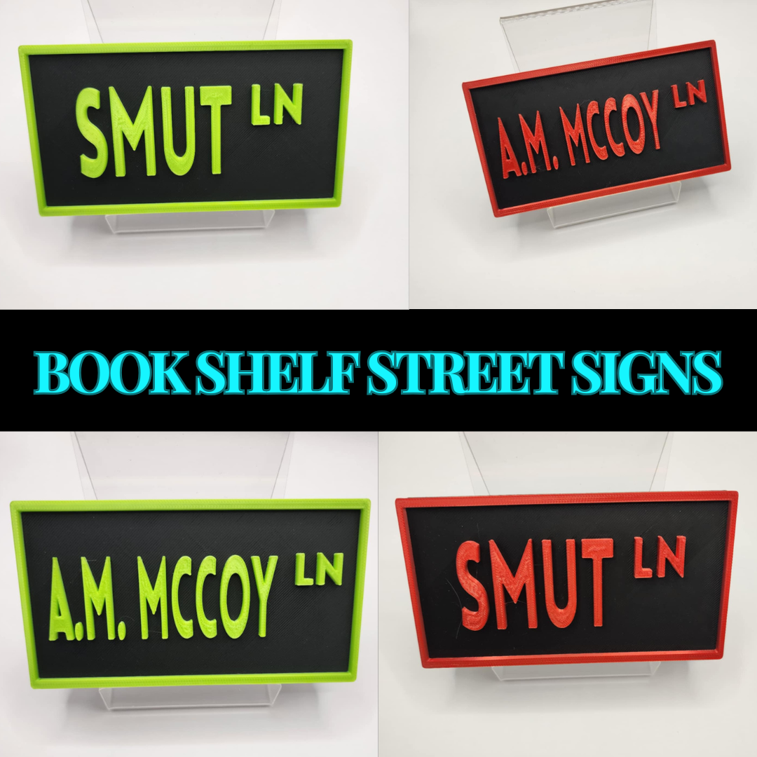 Book Shelf Signs — A.M. McCoy
