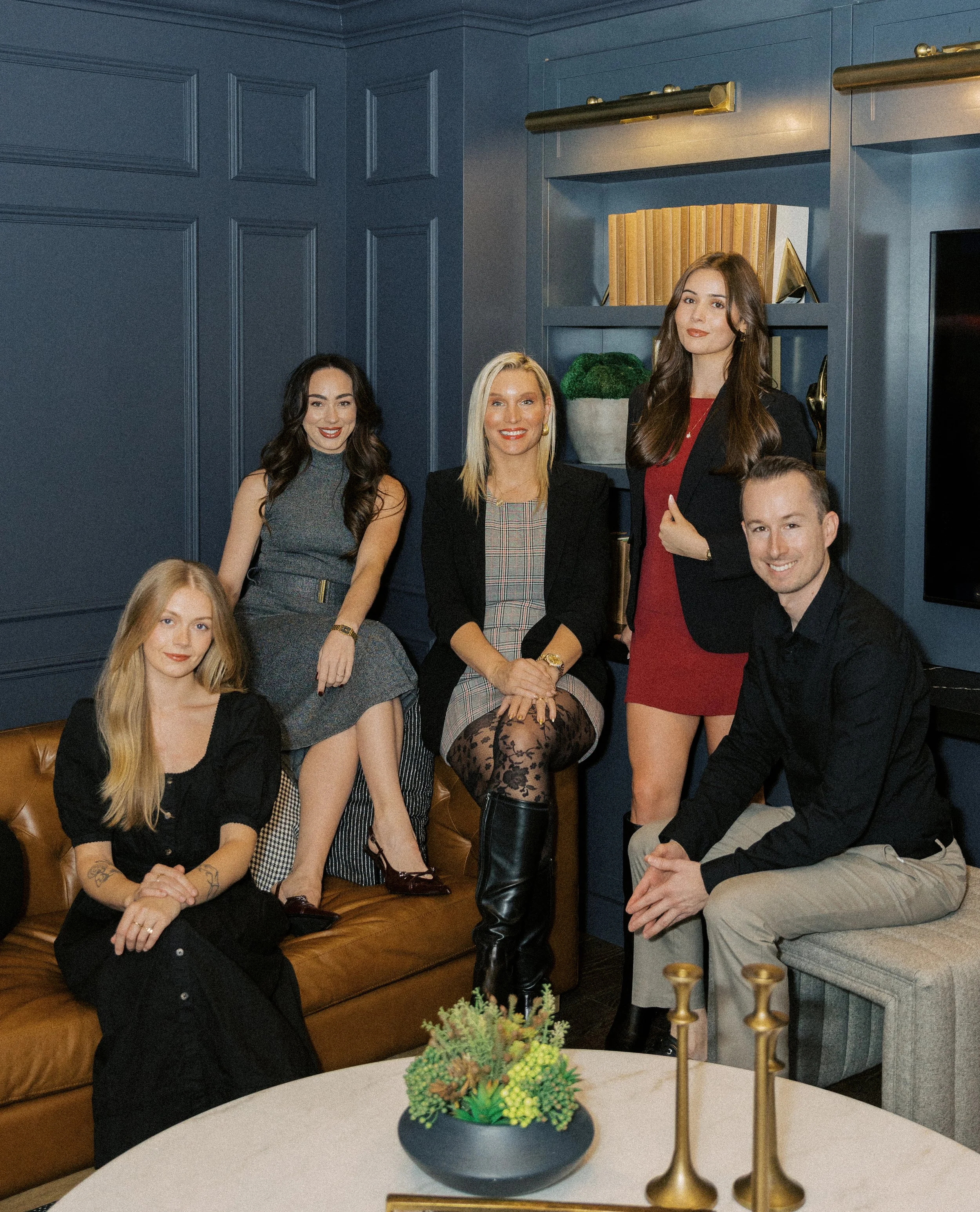 KJ Pinc, Samantha Jones, Crystle Mulzet, Braelynn Isidoro and Justin Taylor with the Inspire Title Team.