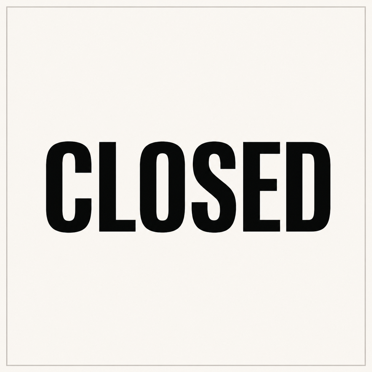 Labor Day--Closed 