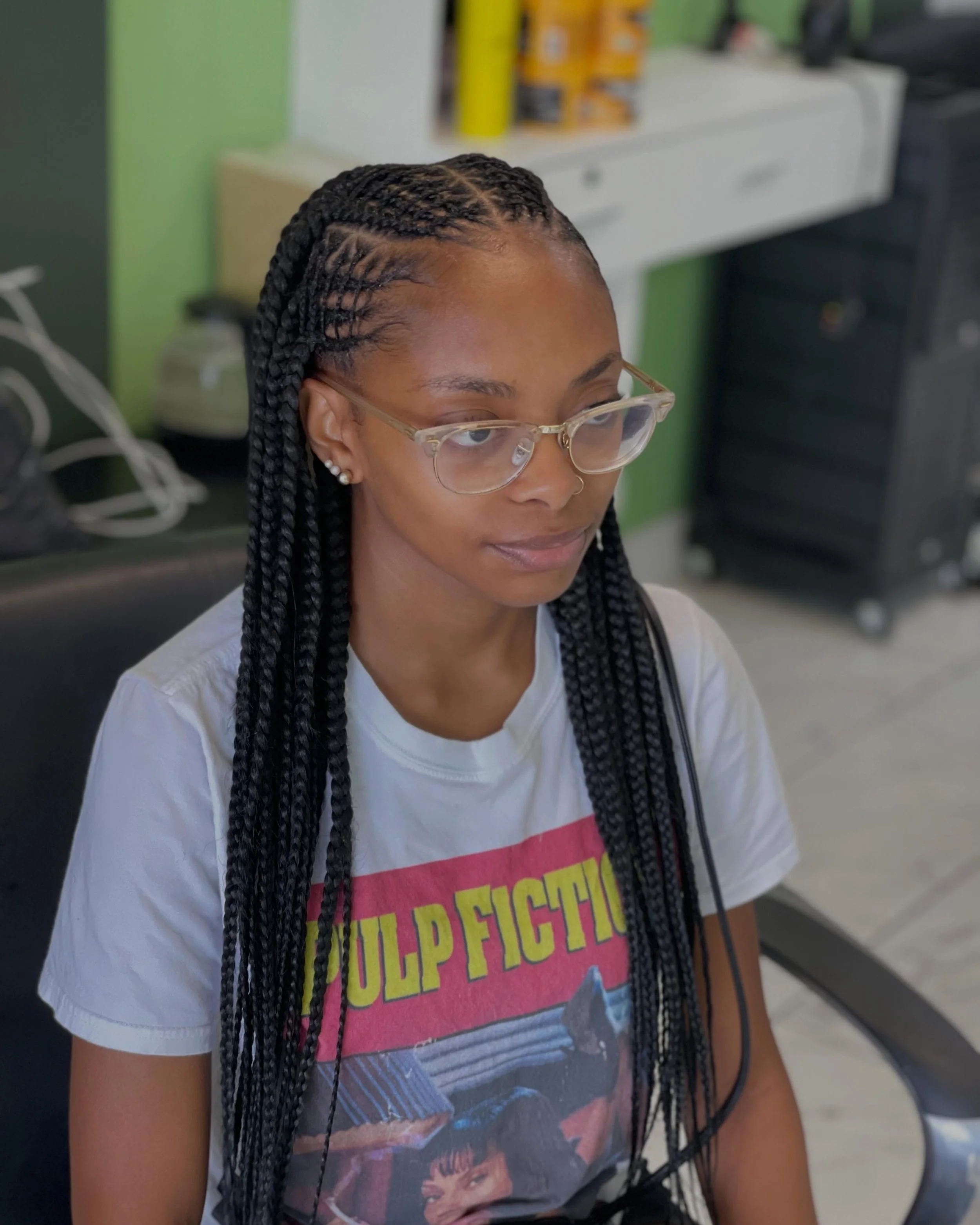 Love this Fulani style 😍 #fulanibraidsnstyles #braidstyles #floridabraider #braidfreestyle #womansbraidstyles