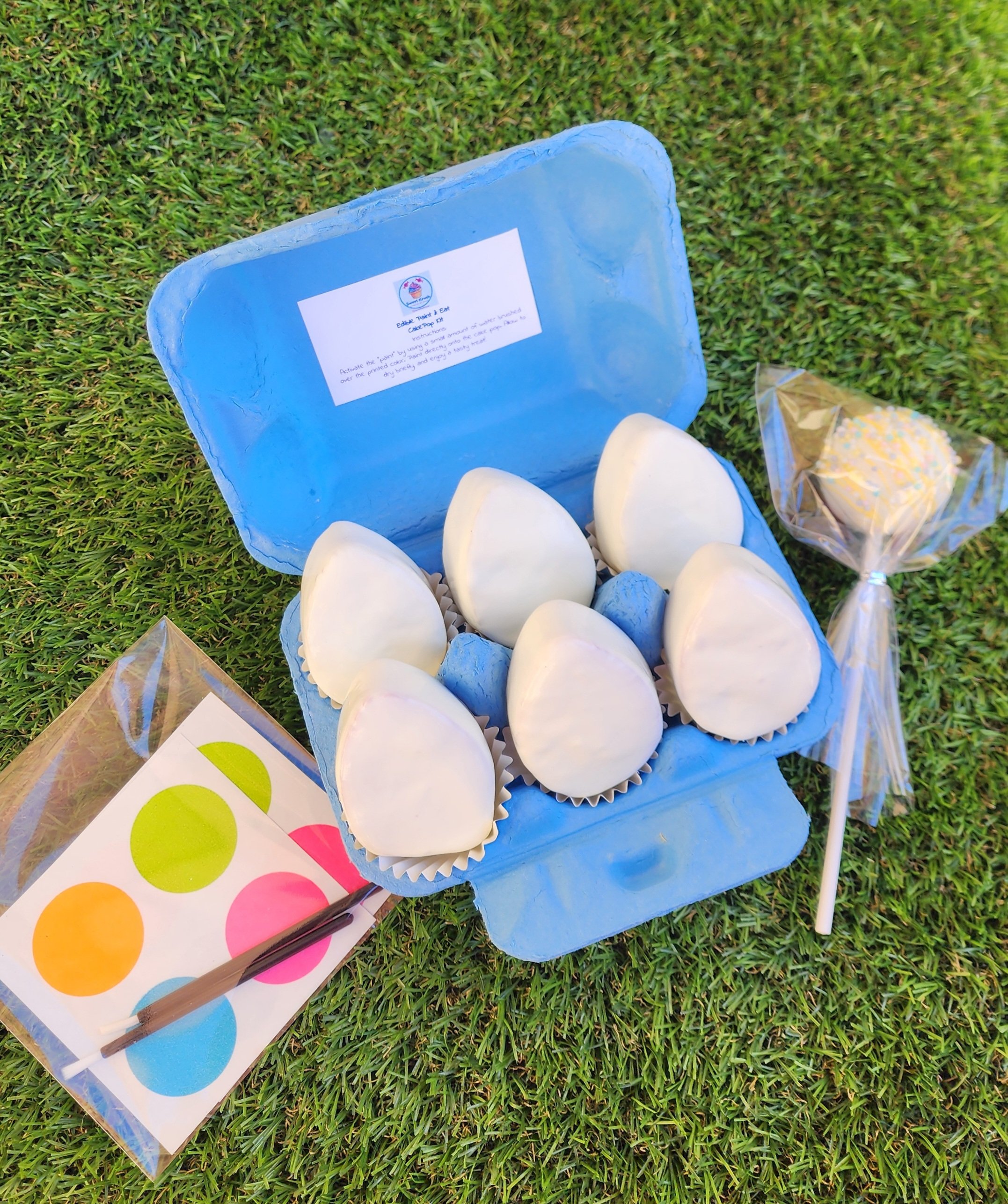 Edible Paint Your Own Easter Egg Cake Pops