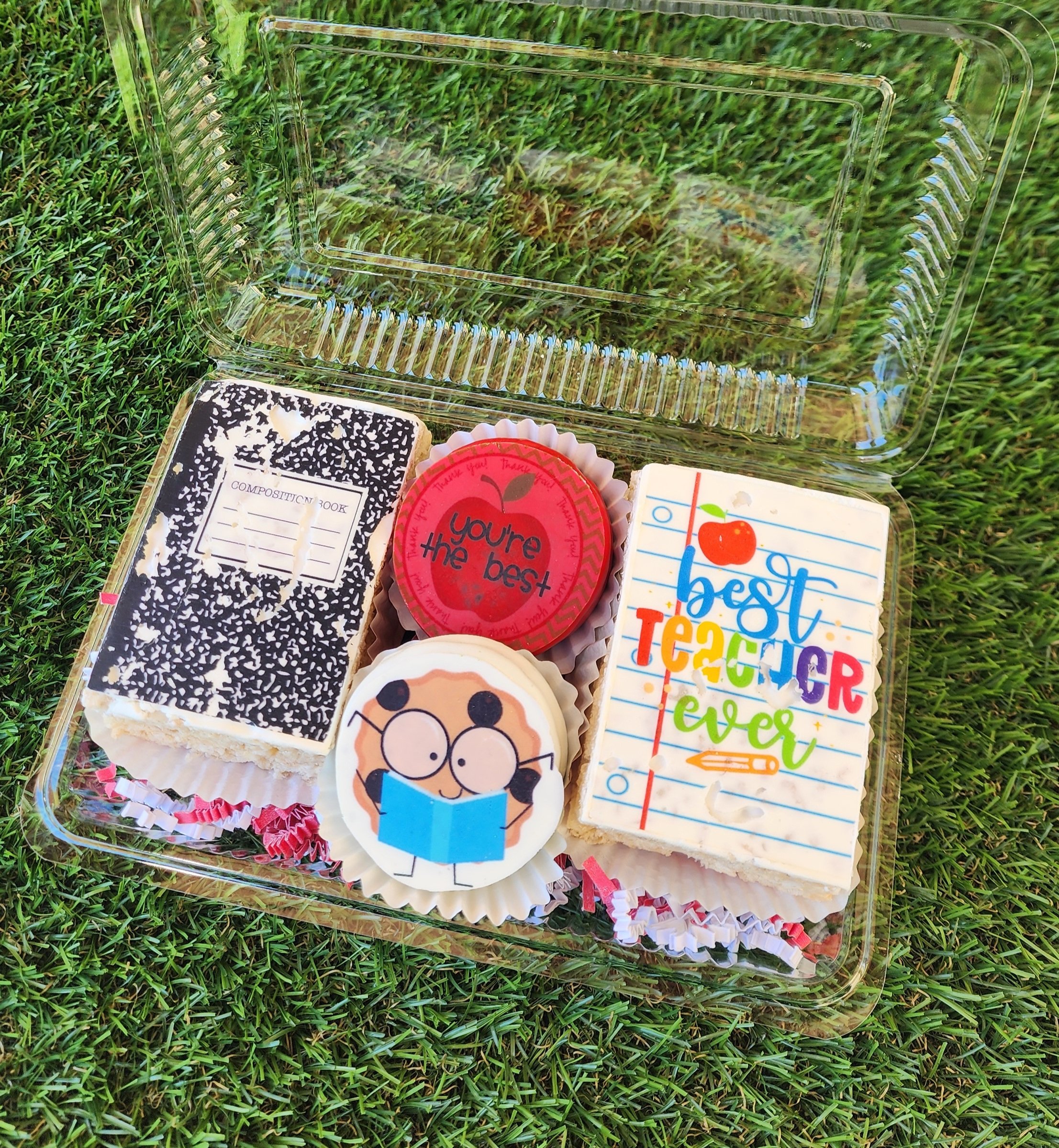 Teacher Appreciation Treat Box - Two RKTs, TWO Dipped Oreo Cookies