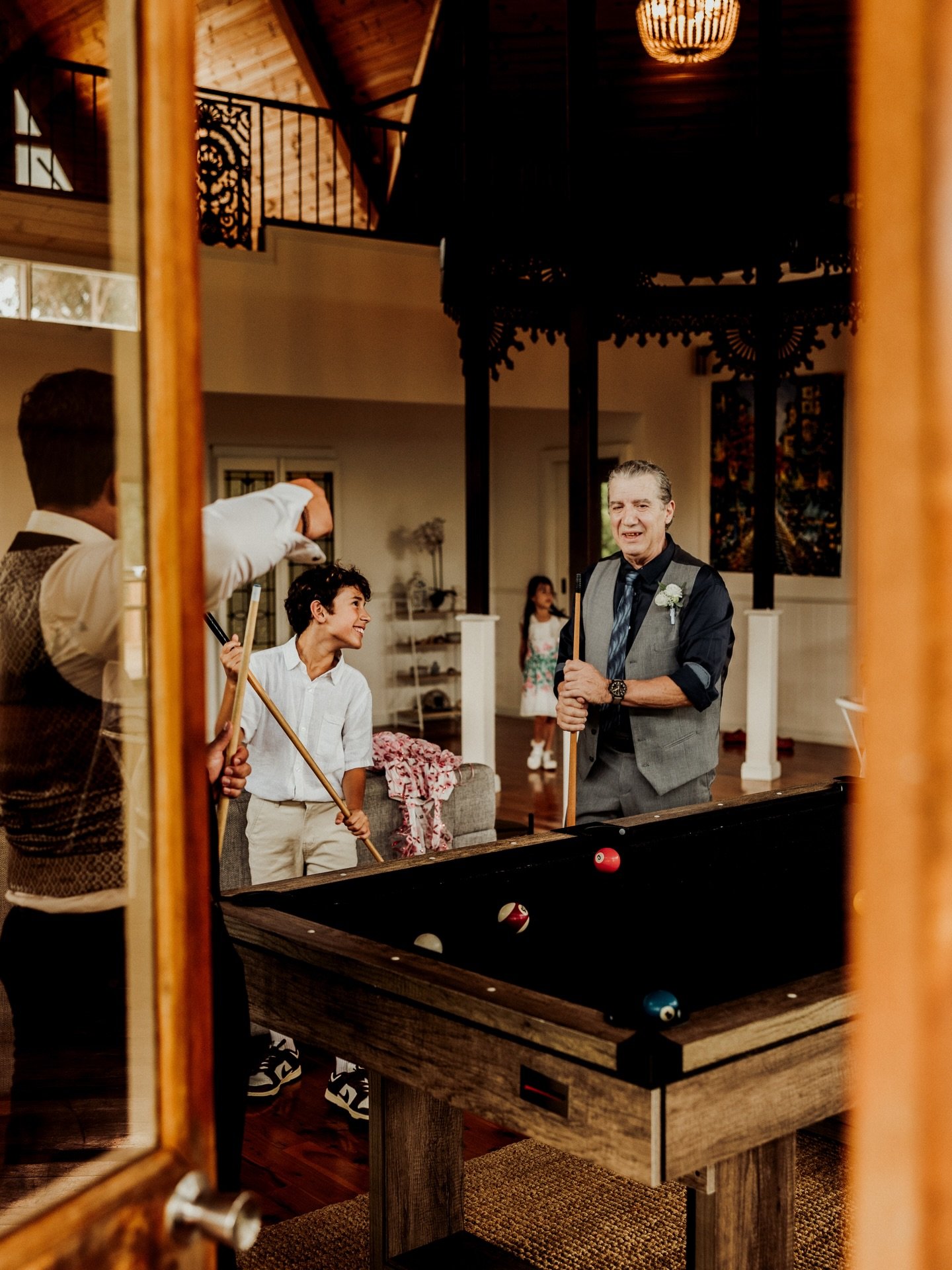 Absolutely OBSESSED with these photos of Chris with his Dad and Benny playing a game of pool

I&rsquo;d love for more extended family sessions which look like this.

A backyard bbq in the home you grew up with 

Your weekly Saturday morning brunch at
