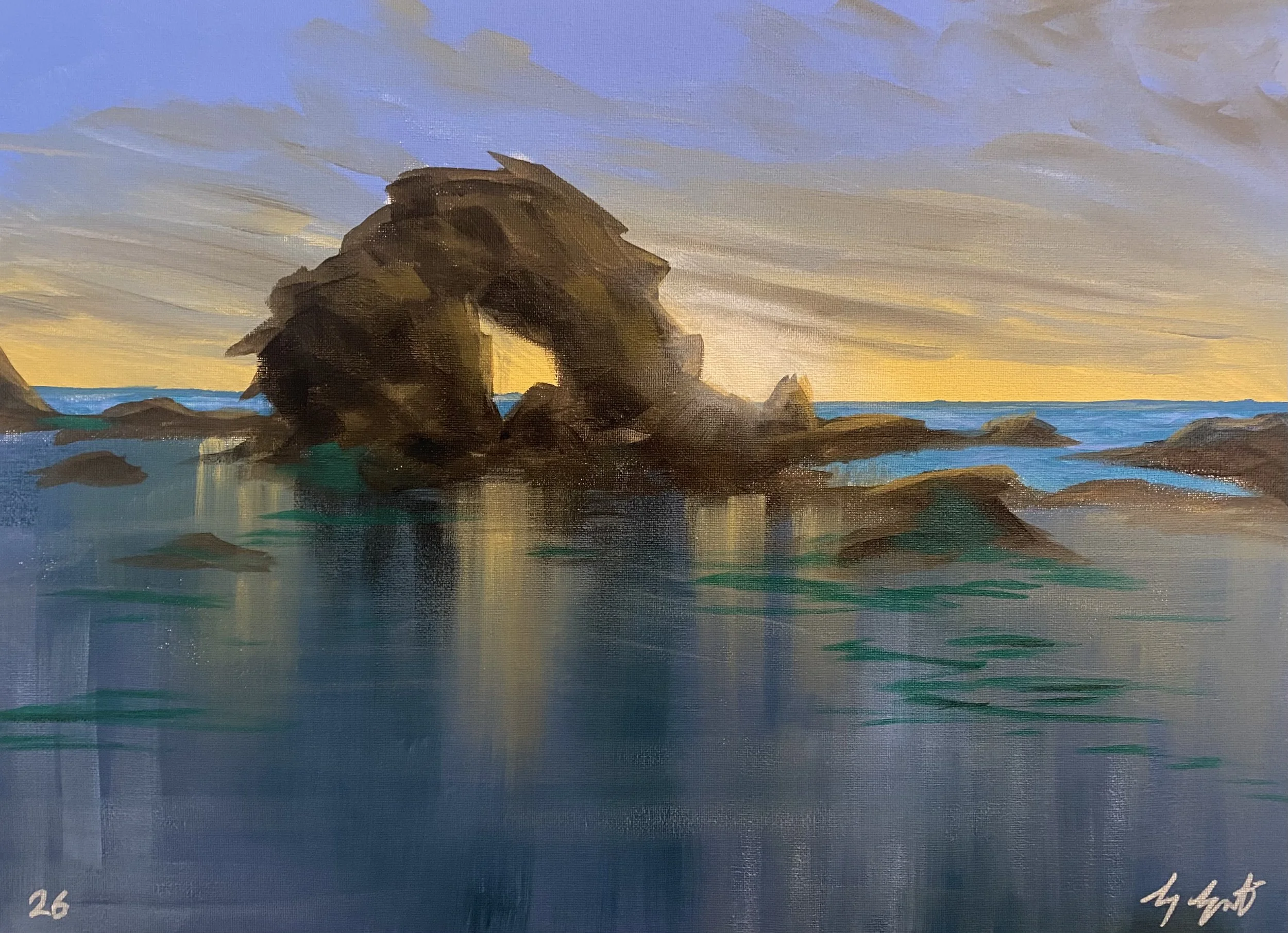 SUNSET AT BRIDGEWATER BAY