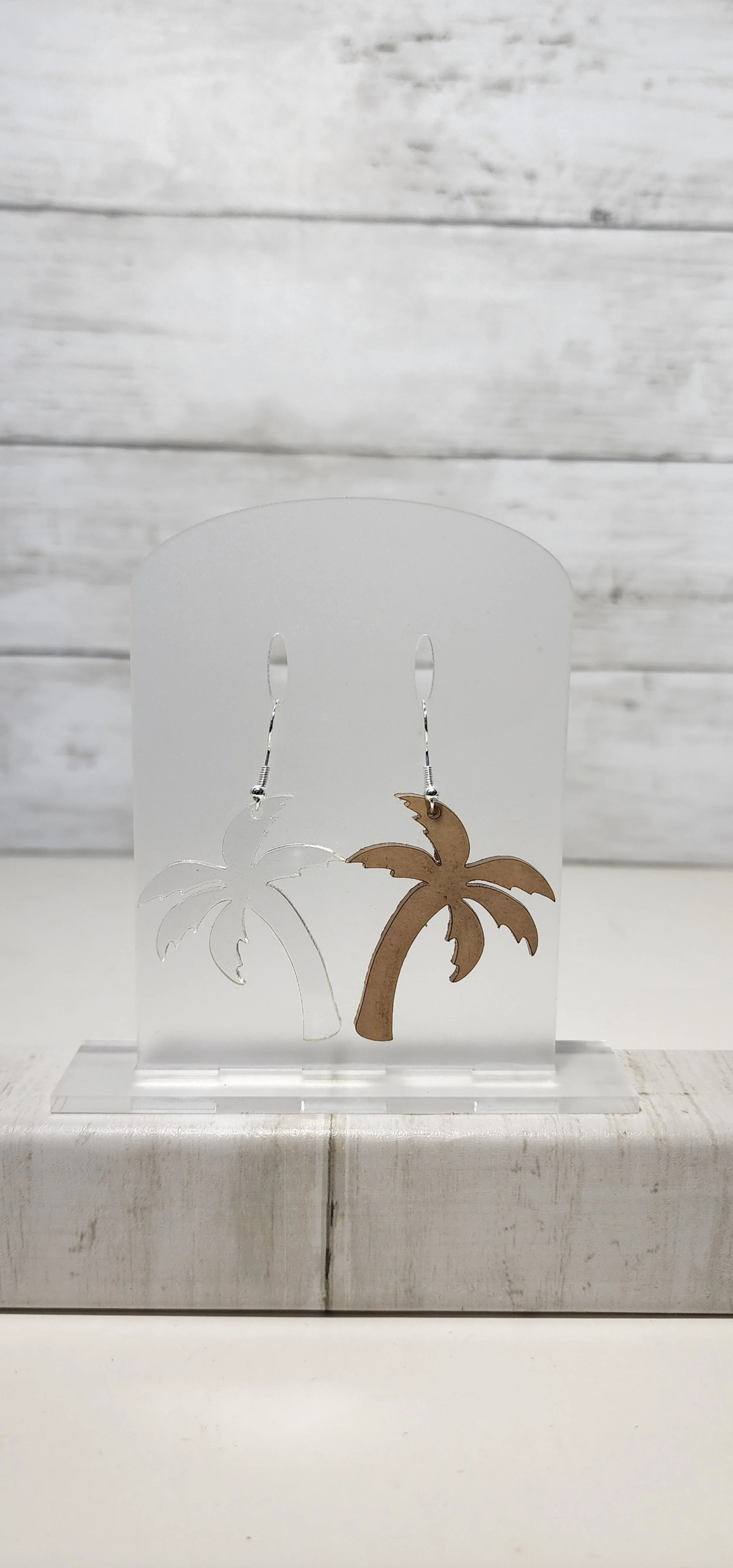 Acrylic Earring Palm Tree Blanks