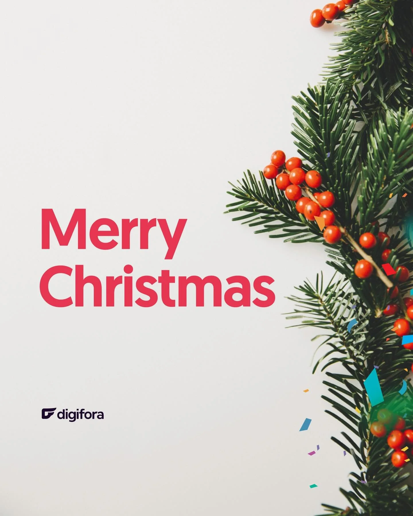 Merry Christmas from the digifora team.

Today is a day to slow down, celebrate, and be grateful for the people in our lives. We are thankful for the clients who trust us, the partners who collaborate with us, and the team members who give their best