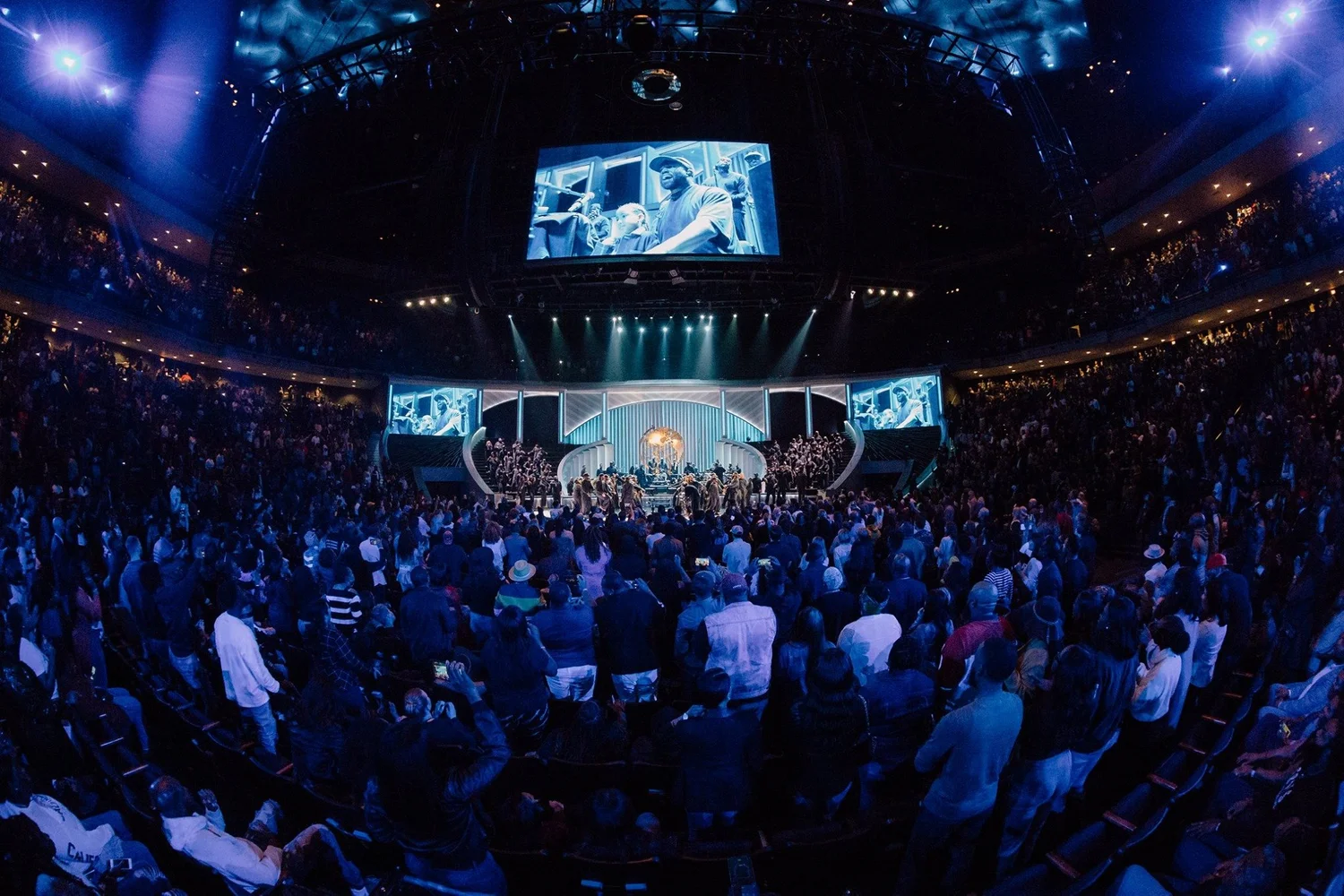 Sunday service at Lakewood Church