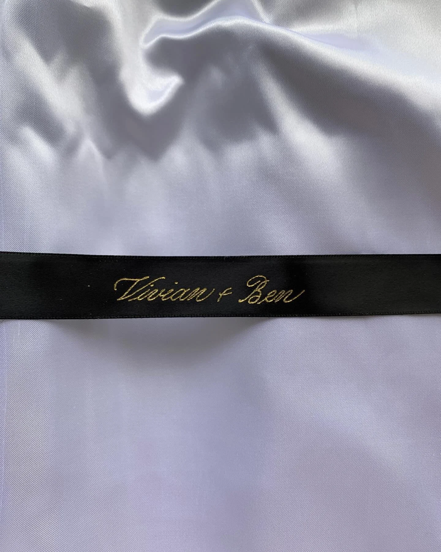 Adding some style to your event with the bride and groom&rsquo;s name written in hot gold foiling on ribbon ✨

Live and in-studio hot gold foiling services enquiries at hello@studioheidi.com.au

Calligraphy | Engraving | Botanical Illustration 

Wher
