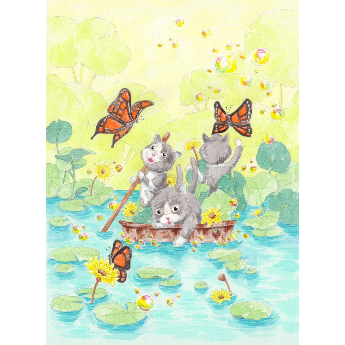 Waterlily Garden Art Print