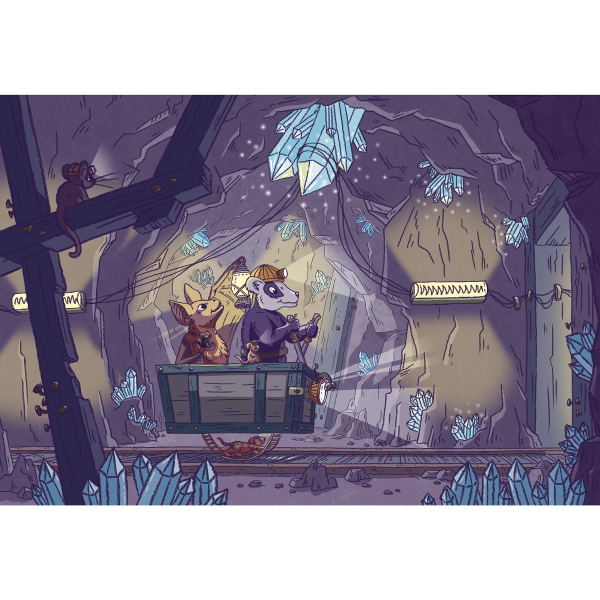 The Crystal Mine Adventure Art Print