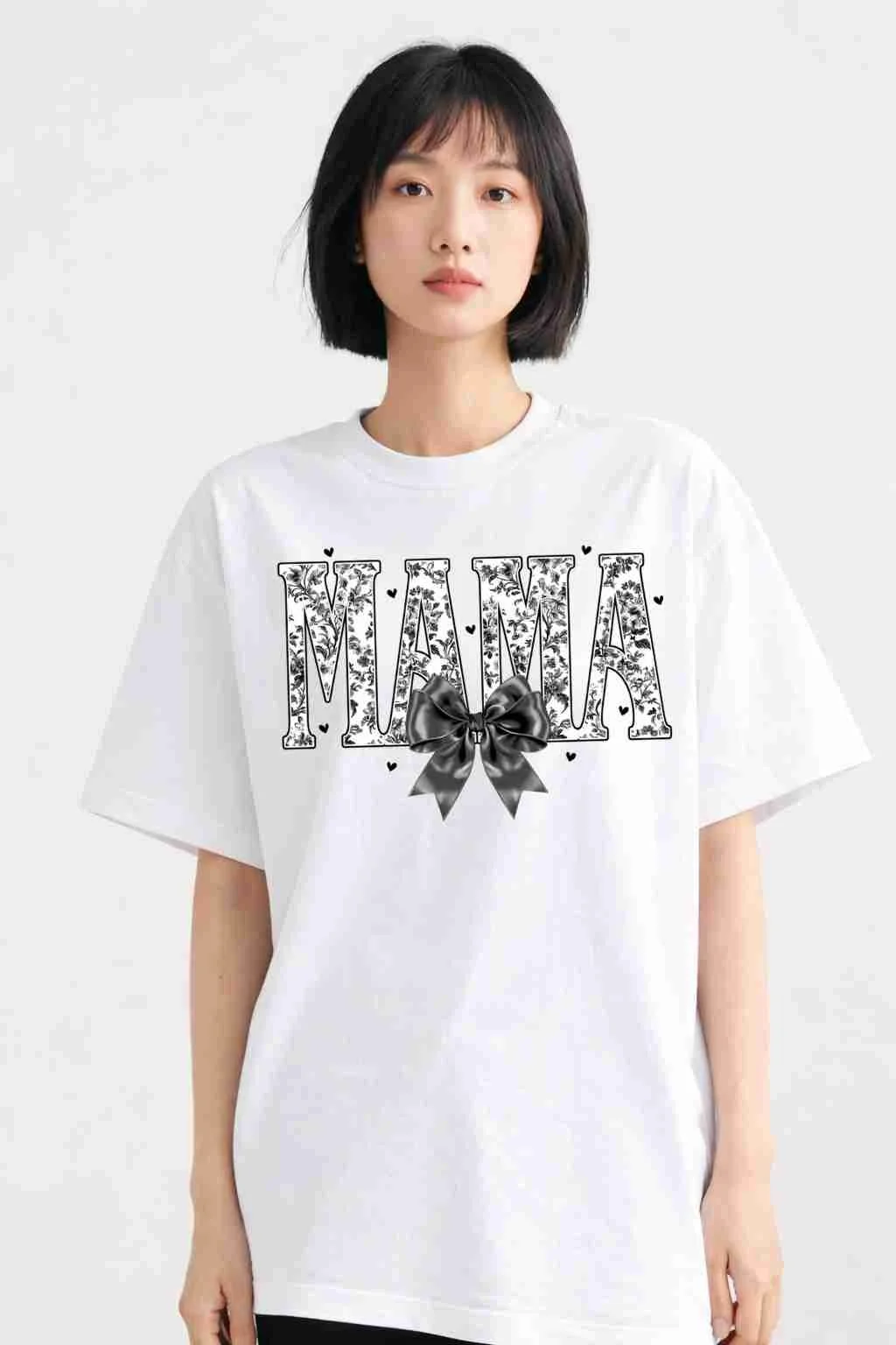 Black White Floral Bow PNG - Tshirt.jpg.jpg