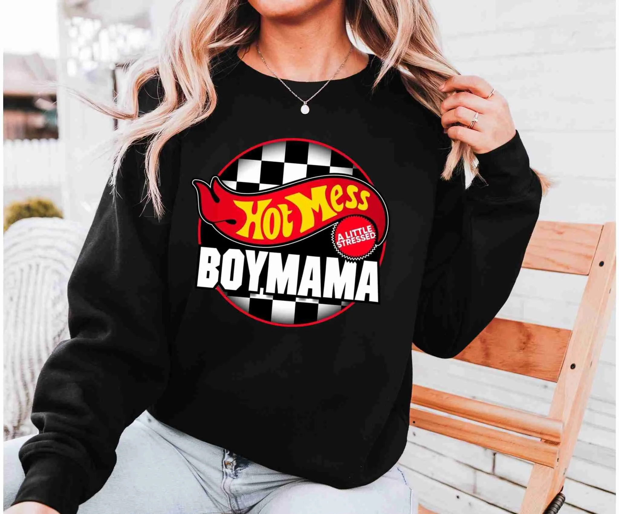 Hot Mess Boymama Sweater