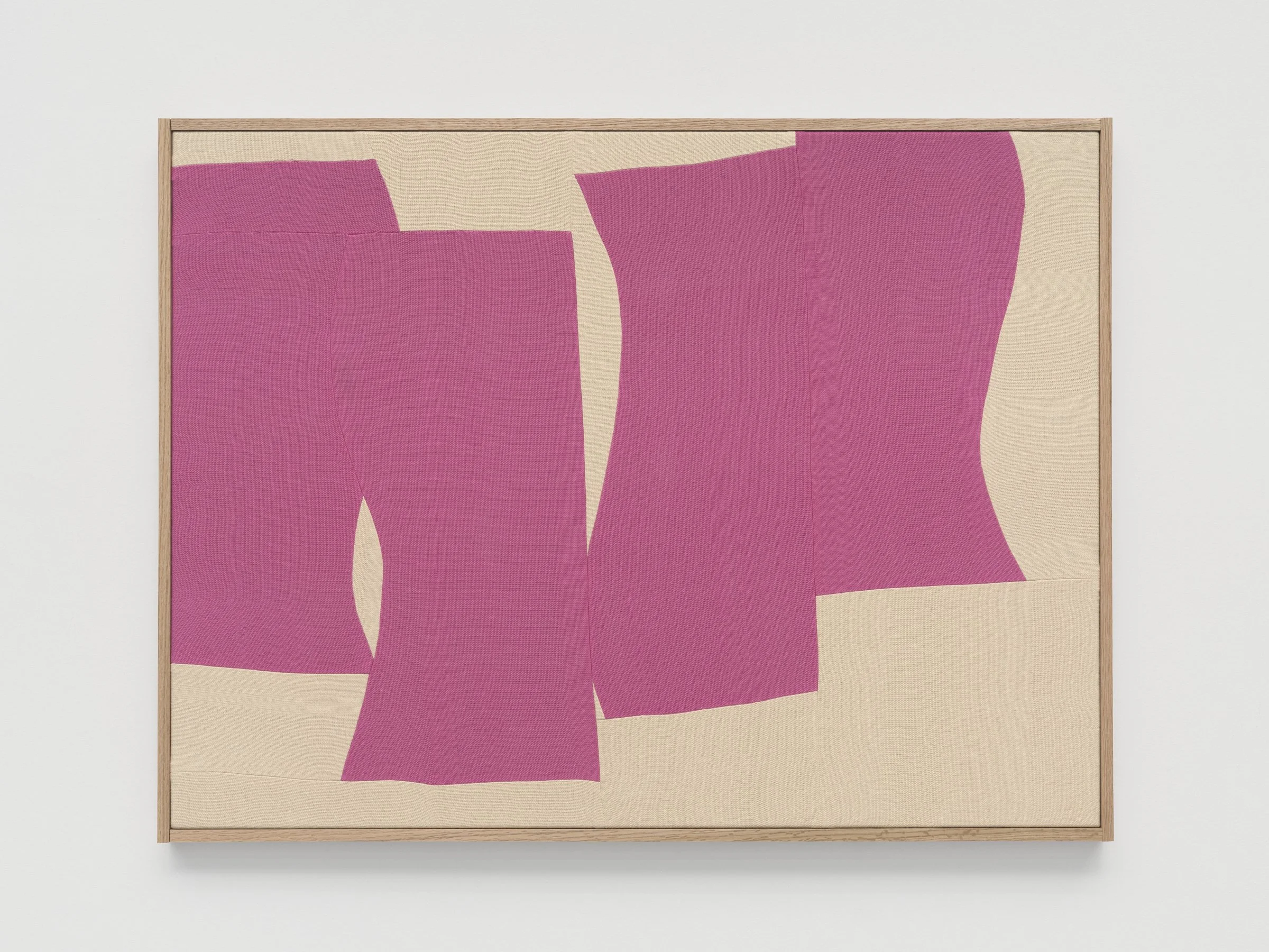 Ethan Cook
 Growings , 2022
Handwoven cotton in artist’s frame
30 x 40 in (framed)
76.2 x 101.6 cm (framed)
(ECO22.055)