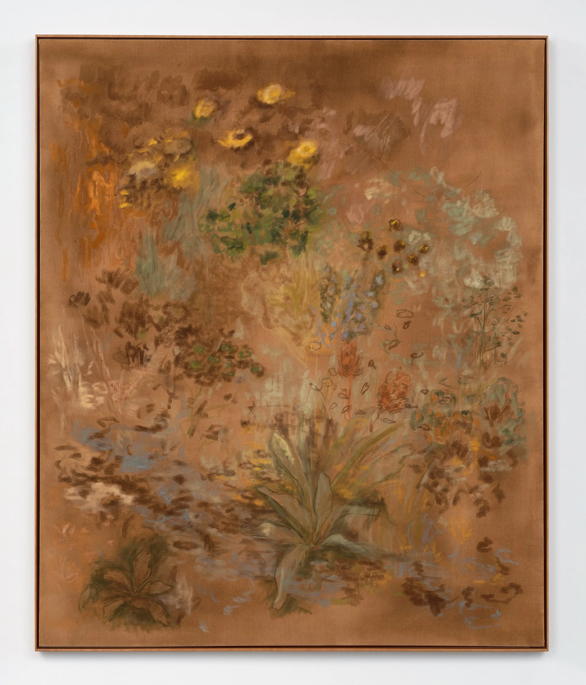 Kate Zimmerman Turpin Notes in Umber, 2025 Acrylic and pastel on canvas 72 x 60 in 182.9 x 152.4 cm (KTU25.008)