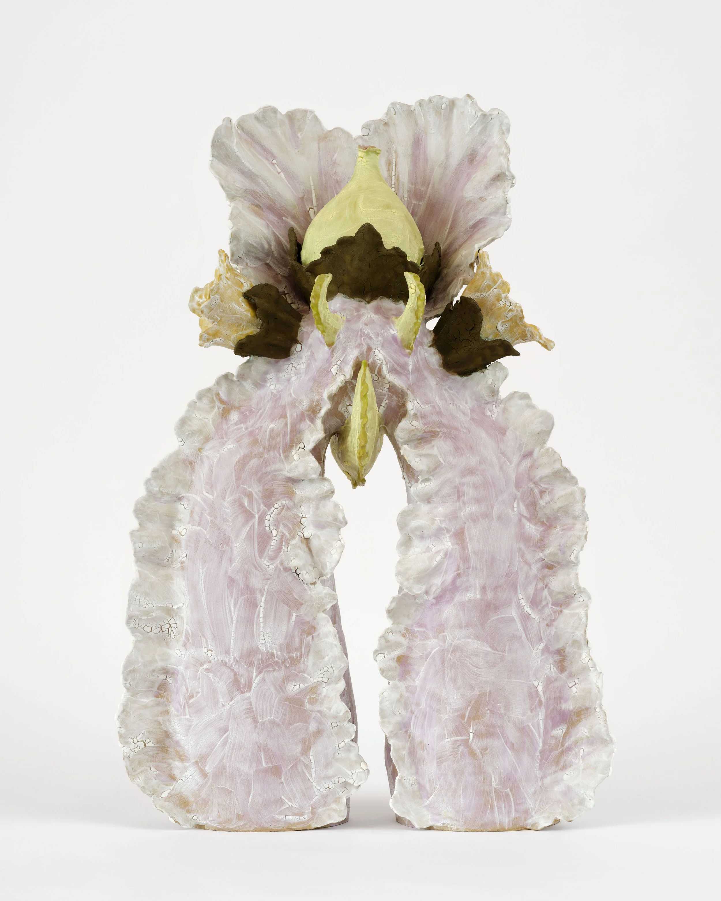 Maddy Inez Black-eyed Angel, 2026 Glazed ceramic 26 x 18 x 5 in / 66 x 45.7 x 12.7 cm