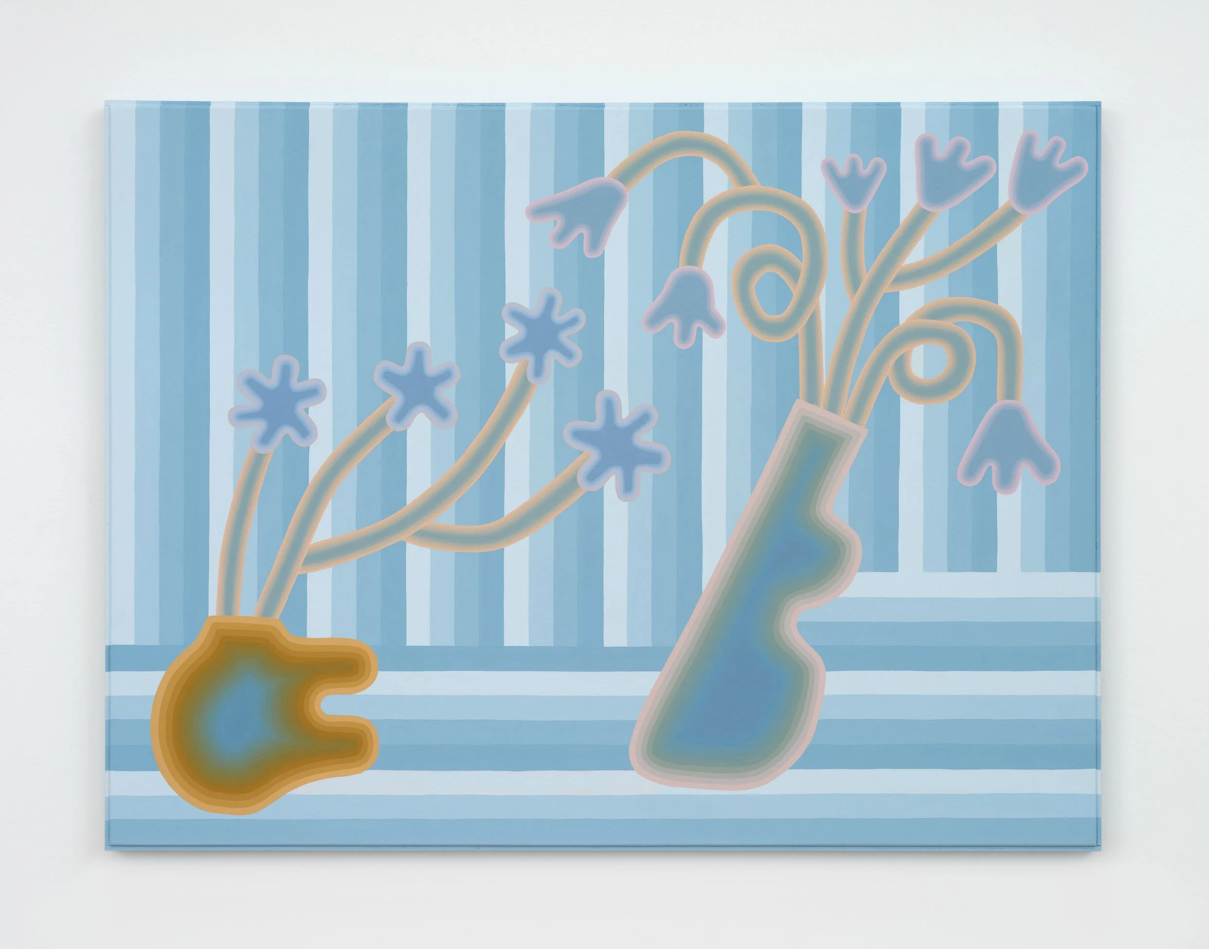 Low Contrast Still Life, 2025 Flashe on found canvas with artist frame 30 x 40 in 76.2 x 101.6 cm