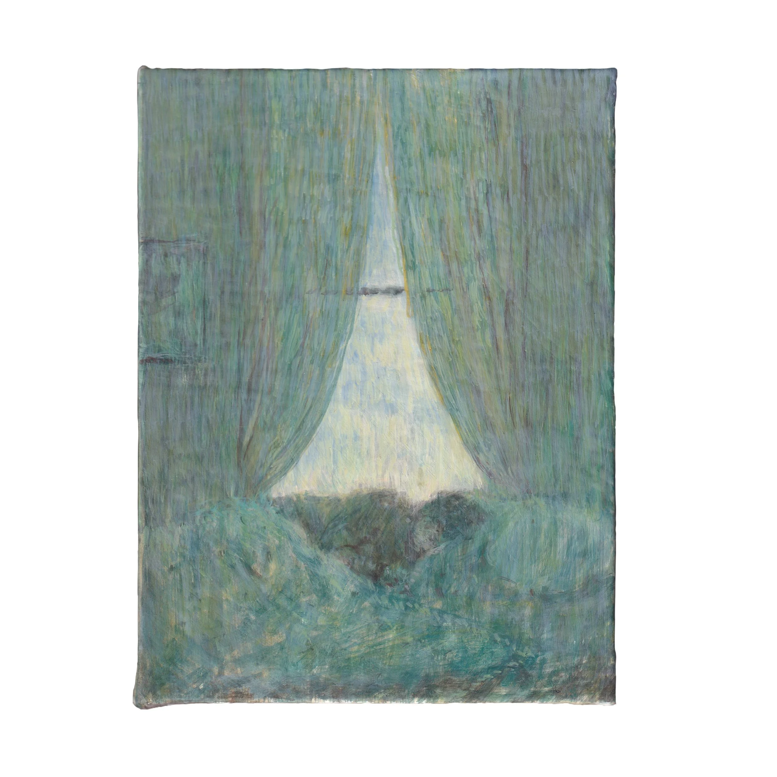 sleeping in (I did not sleep last night), 2025 egg tempera on linen mounted on panel 8 x 6 in 20.3 x 15.2 cm (MOW25.042)