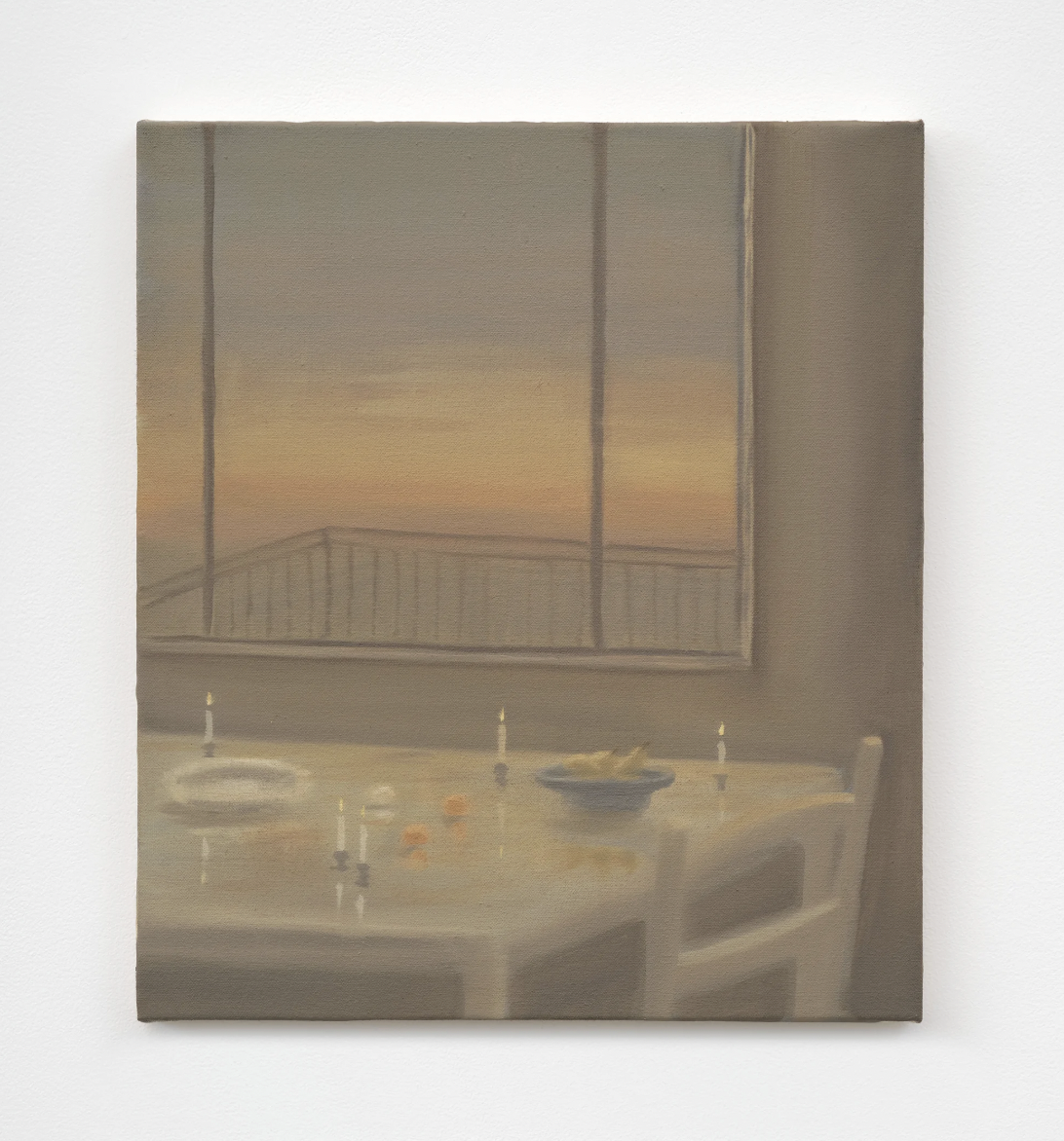 TJ Rinoski Across the Ocean, 2026 Oil on canvas 16 x 14 in 40.6 x 35.6 cm