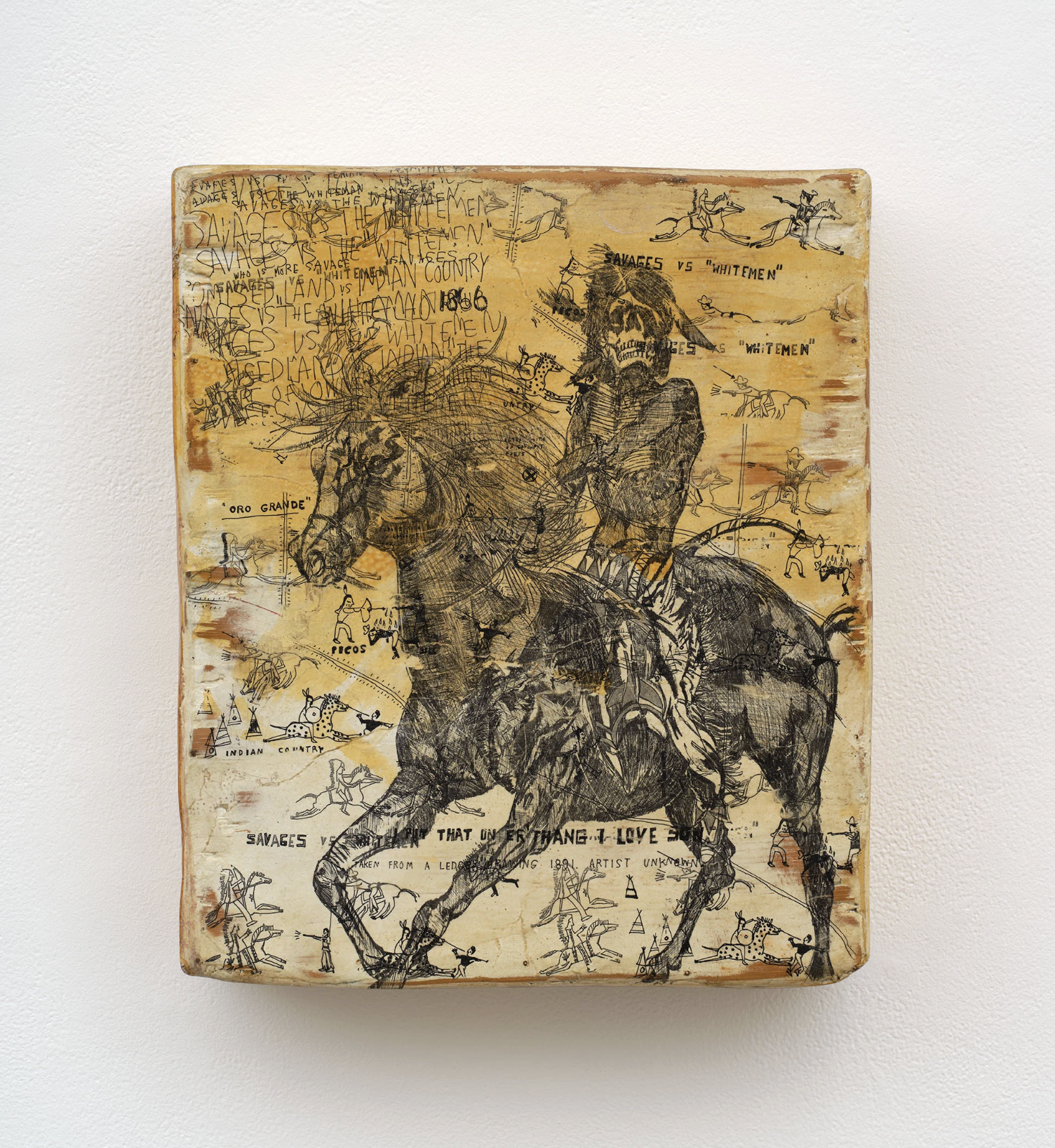 Umar Rashid Custrd, 2026 Acrylic, ink, and resin on panel 16 1/4 x 14 3/4 x 3 1/2 in 41.3 x 37.5 x 8.9 cm (UR26.001)