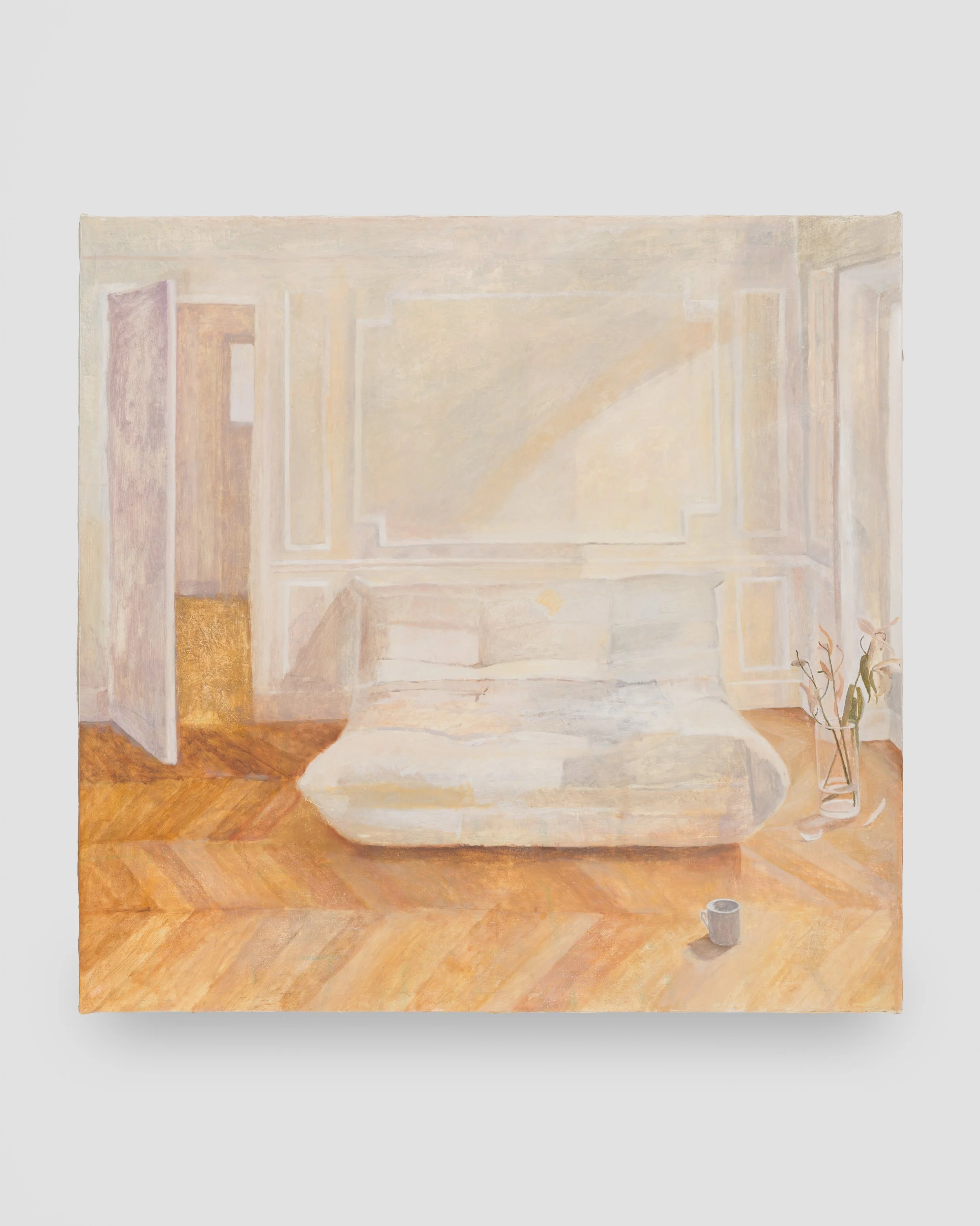 Flora Temnouche Dernière peinture rue de Richelieu, 2026 Oil on canvas 61 x 59 in / 155 x 150 cm