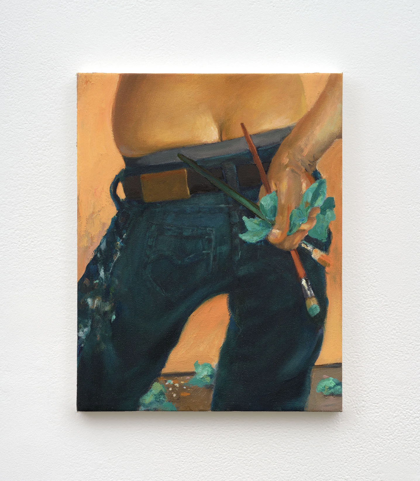 Larry Madrigal Before I Slay the Giant, 2026 Oil on canvas 14 x 11 in 35.6 x 27.9 cm (LM26.001 )