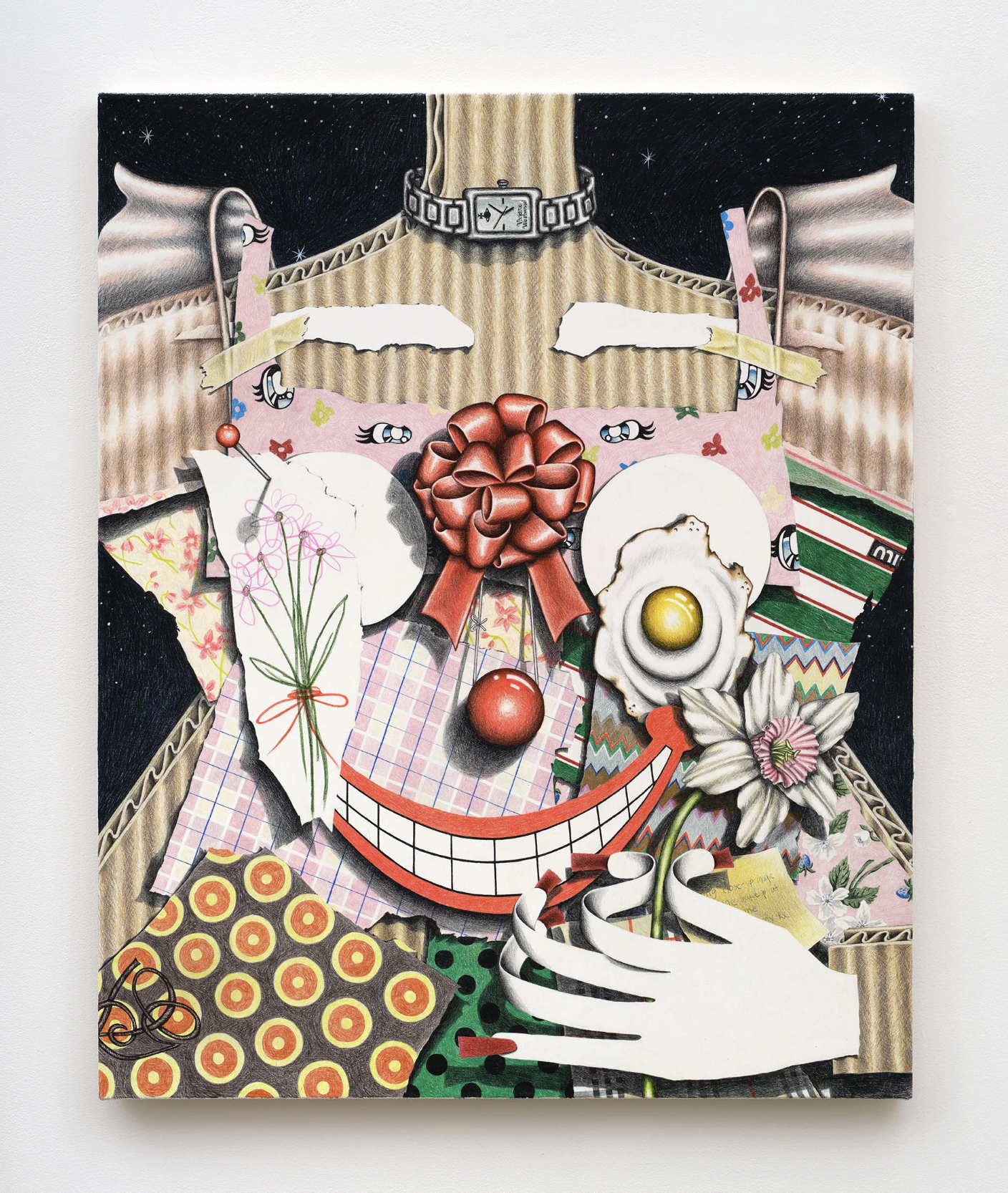 Samantha Rosenwald Be a Lady, 2025 Colored pencil on canvas 42 x 34 in 106.7 x 86.4 cm (SRO26.001)