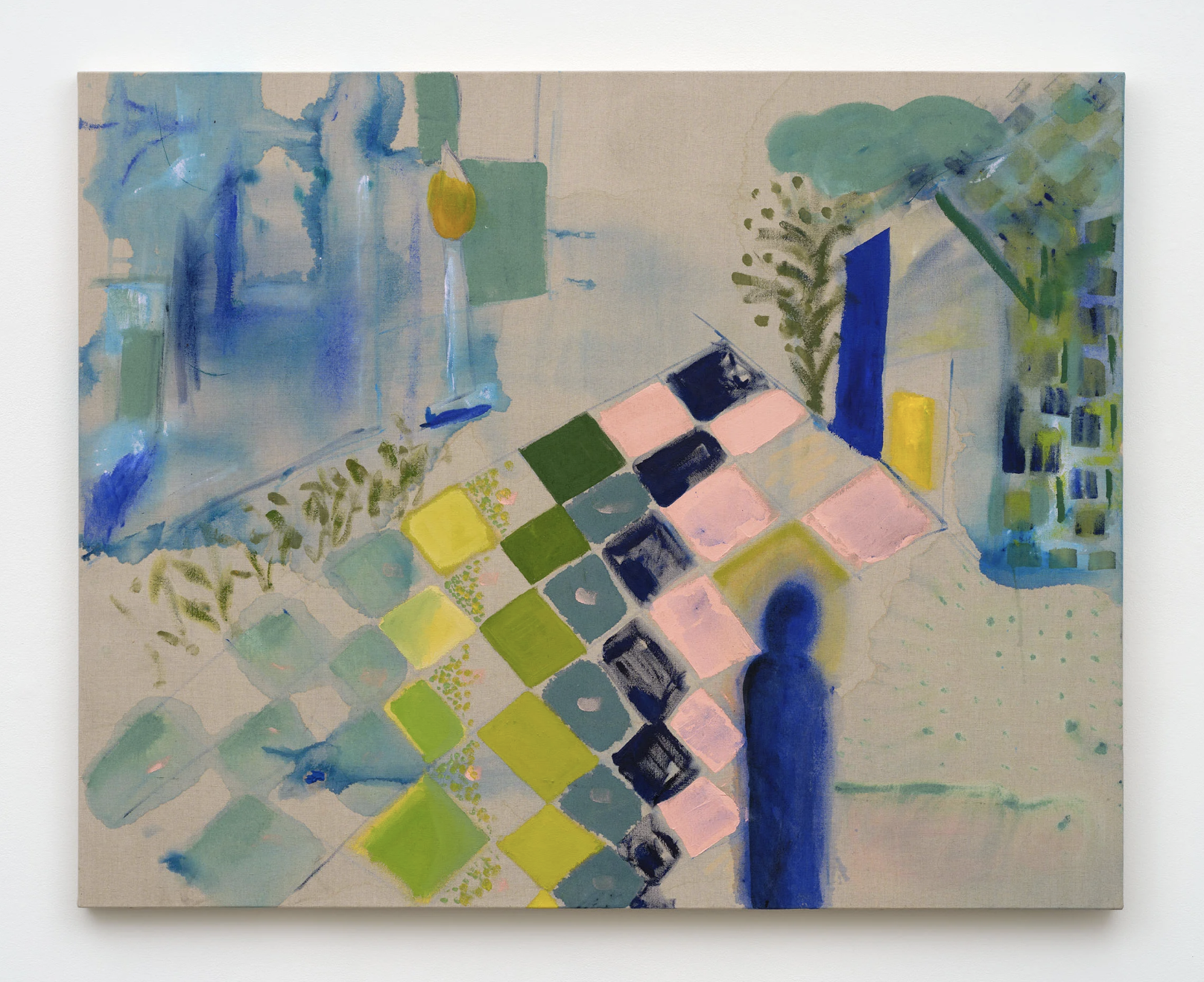 Ari Salka The Work of Ambivalence, 2026 Raw pigment, dye, acrylic, chalk and oil on linen 50 x 60 in 127 x 152.4 cm (AS26.001 )