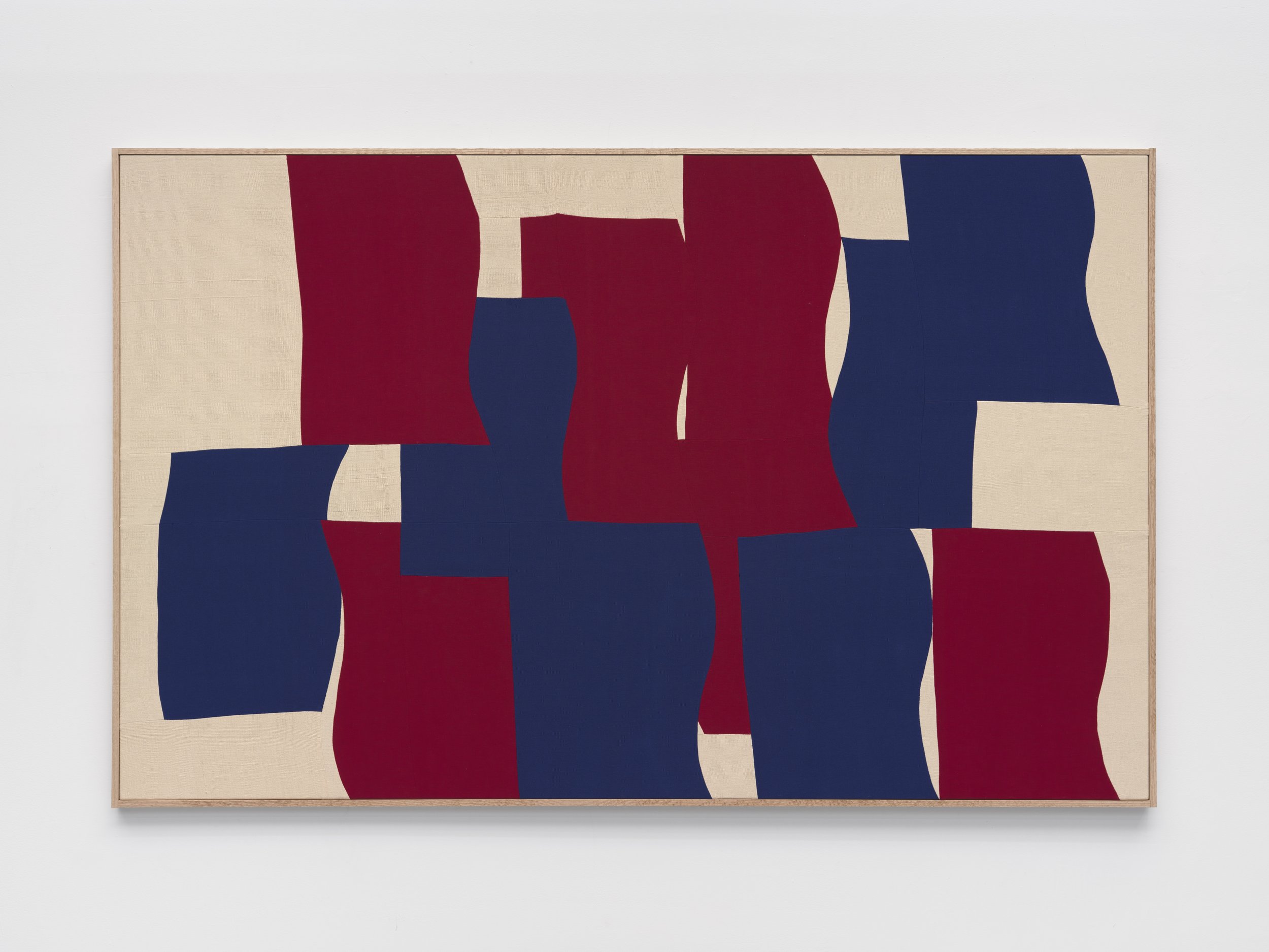 Ethan Cook
 Revelation , 2022
Handwoven cotton in artist's frame
50 x 80 in (framed)
127 x 203.2 cm (framed)
(ECO22.026)