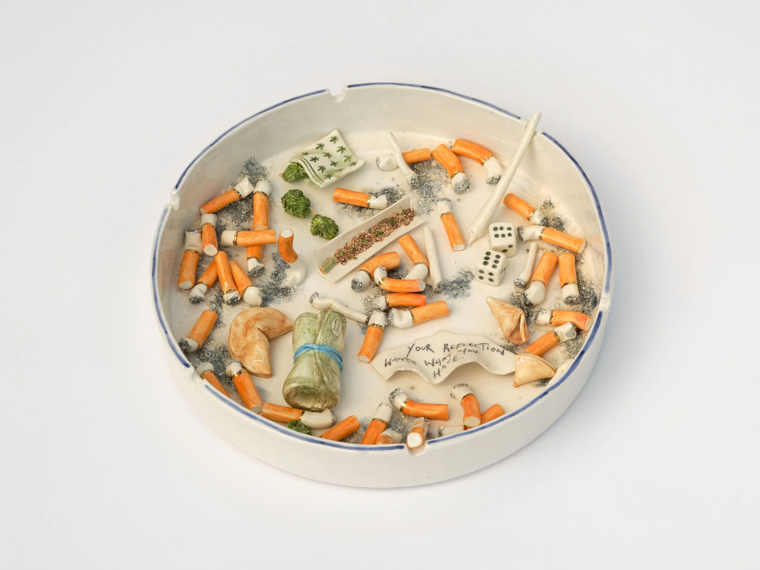 Alma Berrow, Envy , 2025 , Glazed ceramic, 12 x 12 x 2 1/2 in 30.5 x 30.5 x 6.3 cm   Alma Berrow Envy , 2025 Glazed ceramic 12 x 12 x 2 1/2 in 30.5 x 30.5 x 6.3 cm (ABE25.008)